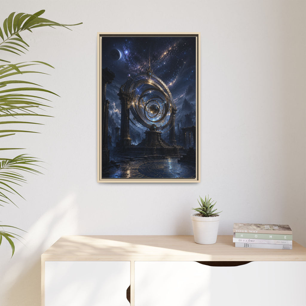 Mystical Astral Portal Matte Canvas Print — Framed Wall Art