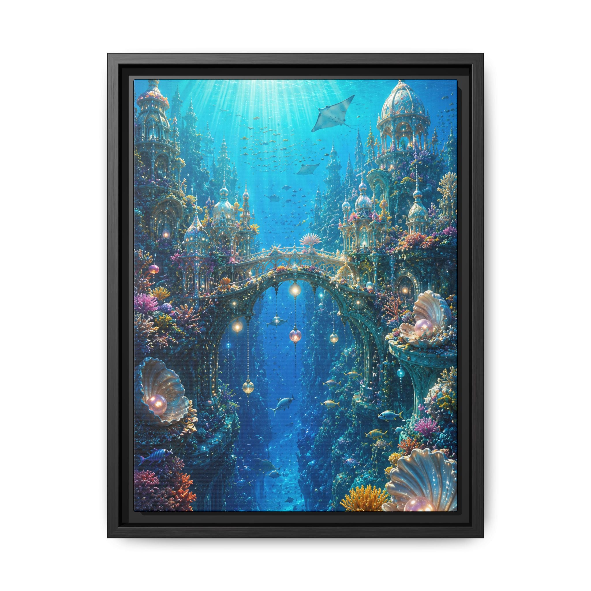 Underwater Fantasy Fine Art Paper Print — Ocean City Coral Reef Wall Art