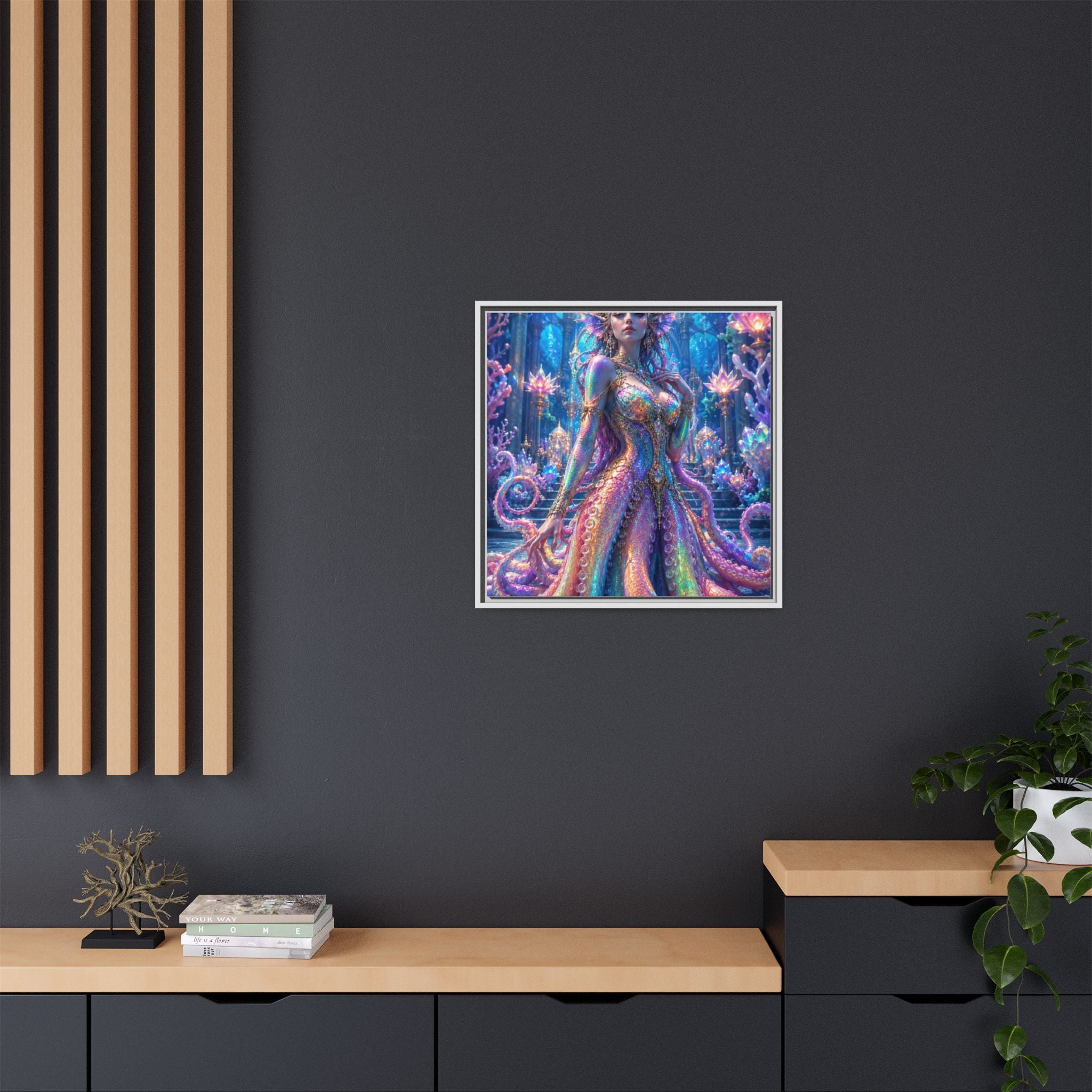 Rainbow Sea Empress Matte Canvas Print (Framed)