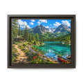 Framed Multi-Color Magnolia Canvas Print — Vibrant Floral Wall Art