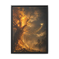 Framed Matte Canvas — Glowing Enchanted Tree Wall Art