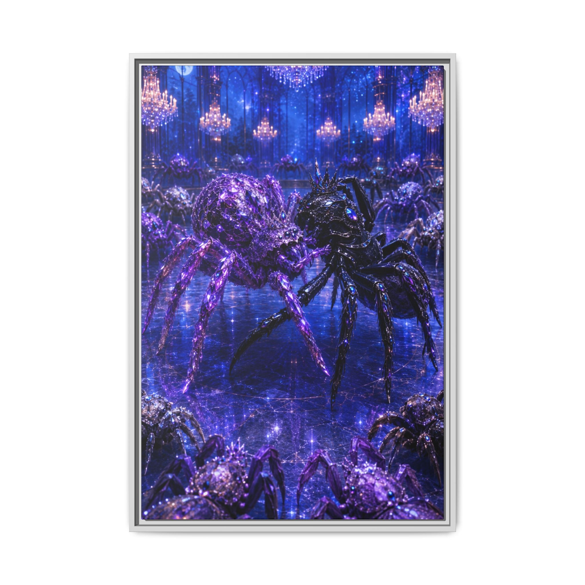 Spider Ballroom Art Print — Fine Art Paper Print (Purple Galaxy)