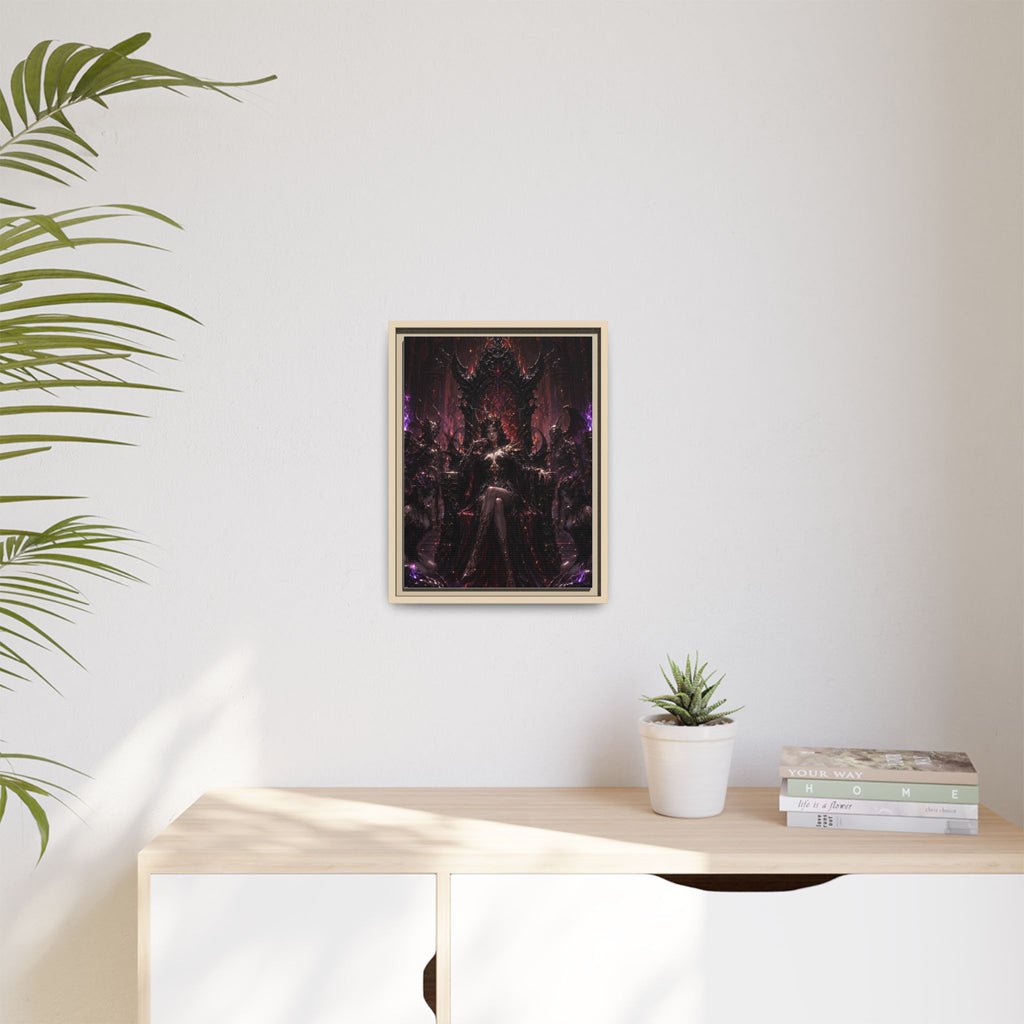Dark Fantasy Queen Matte Canvas Framed Art