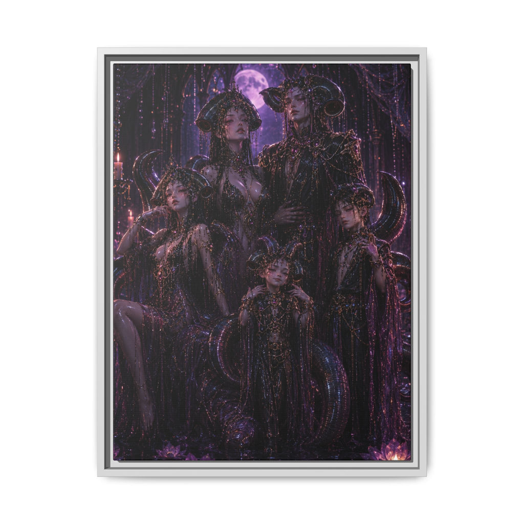 Gothic Moon Leeches Matte Fine Art Paper Print