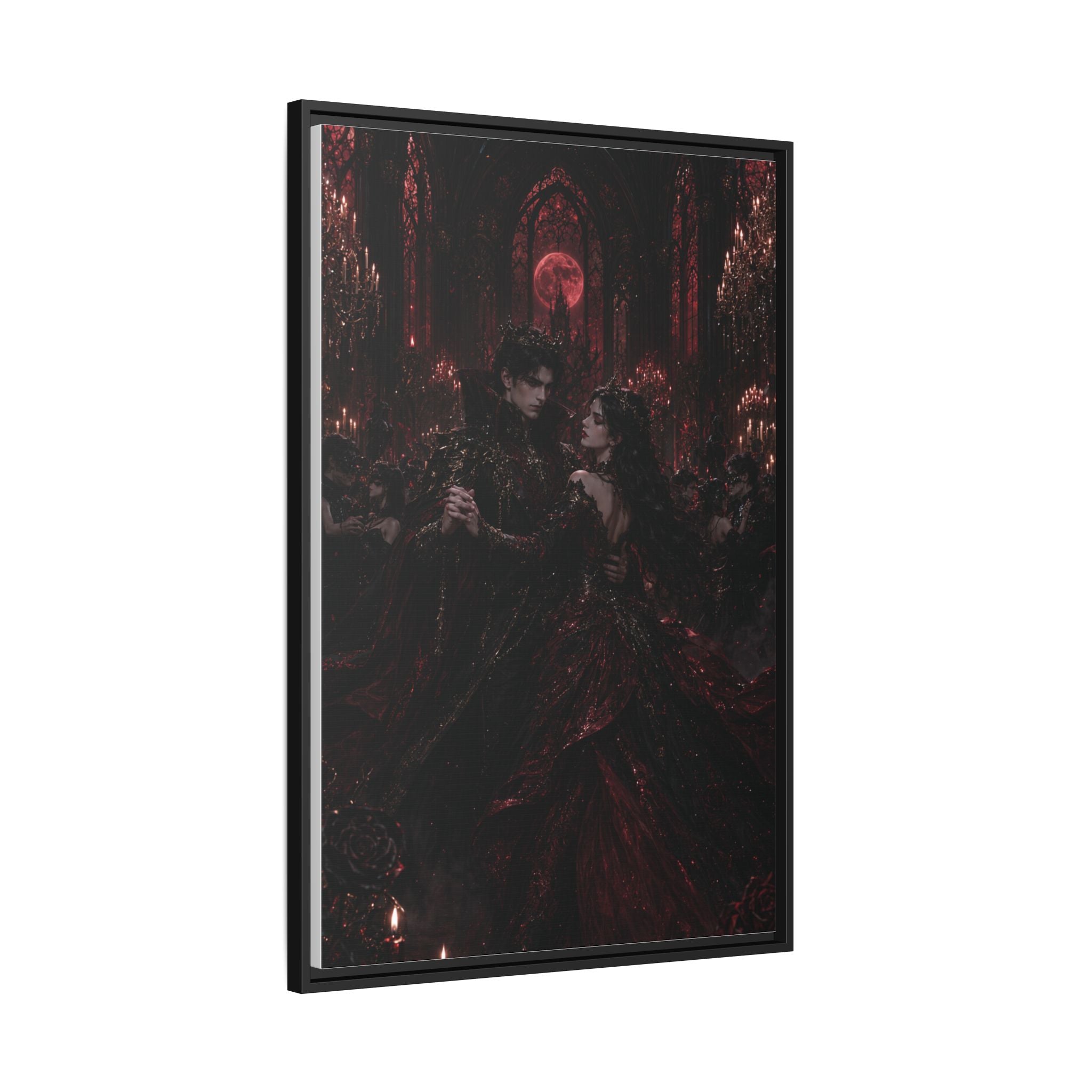 Gothic Romance Matte Canvas Print (Framed)