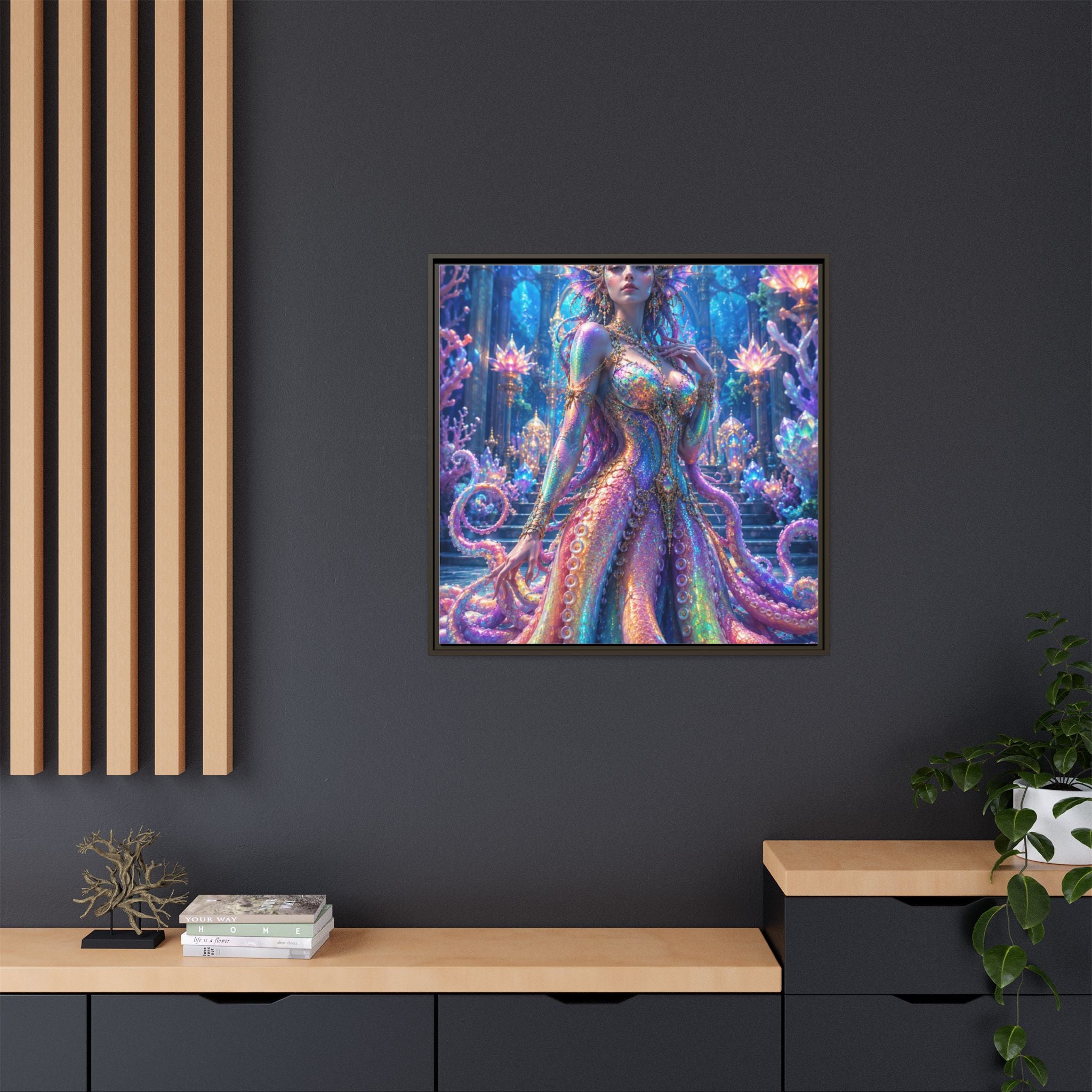 Rainbow Sea Empress Matte Canvas Print (Framed)