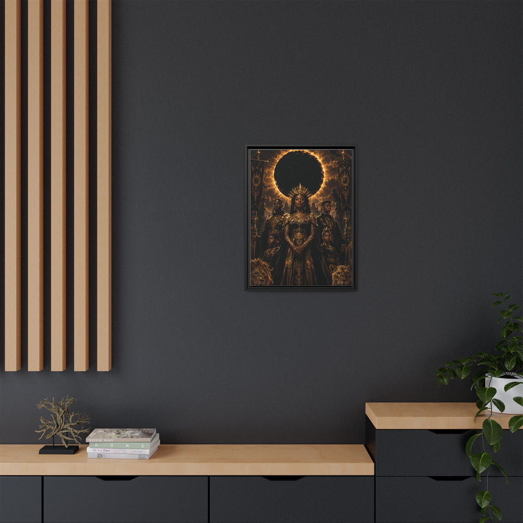Regal Eclipse Matte Canvas Print — Framed Art Poster