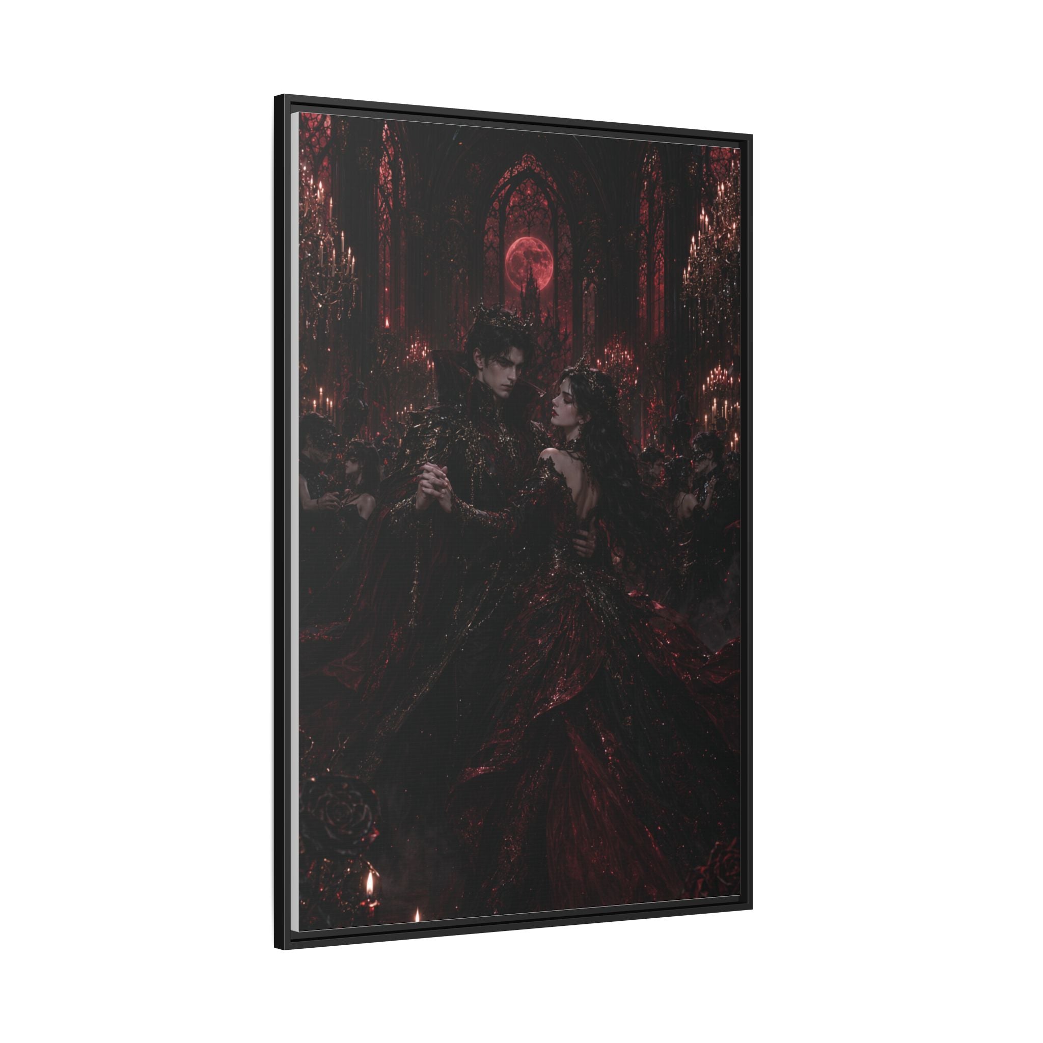 Gothic Romance Matte Canvas Print (Framed)