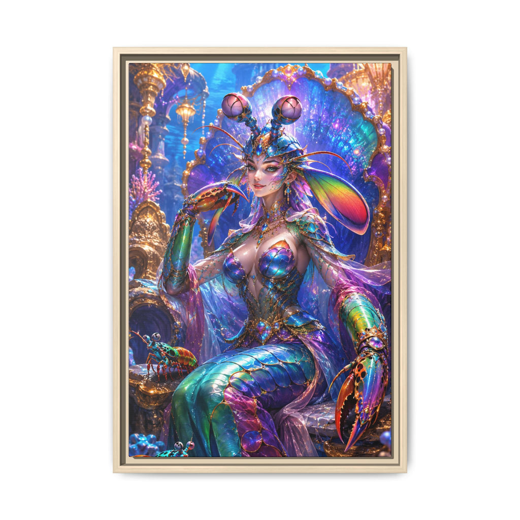 Mermaid Queen Fine Art Paper Print — Vibrant Fantasy Underwater Wall Decor
