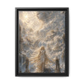 Ethereal Goddess Matte Framed Canvas Art — Dreamlike Fantasy Wall Decor
