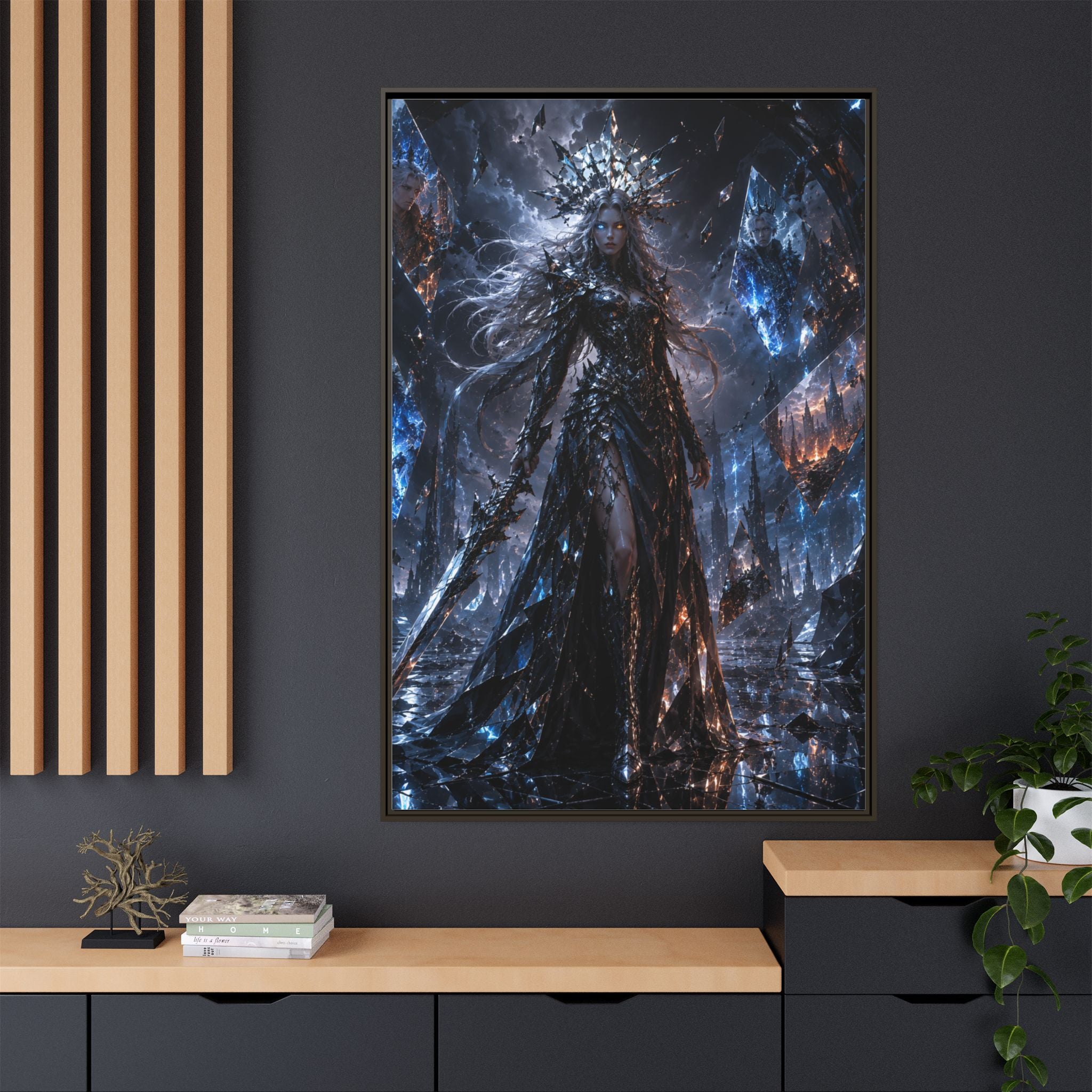 Dark Fantasy Queen Matte Canvas Print — Framed Wall Art
