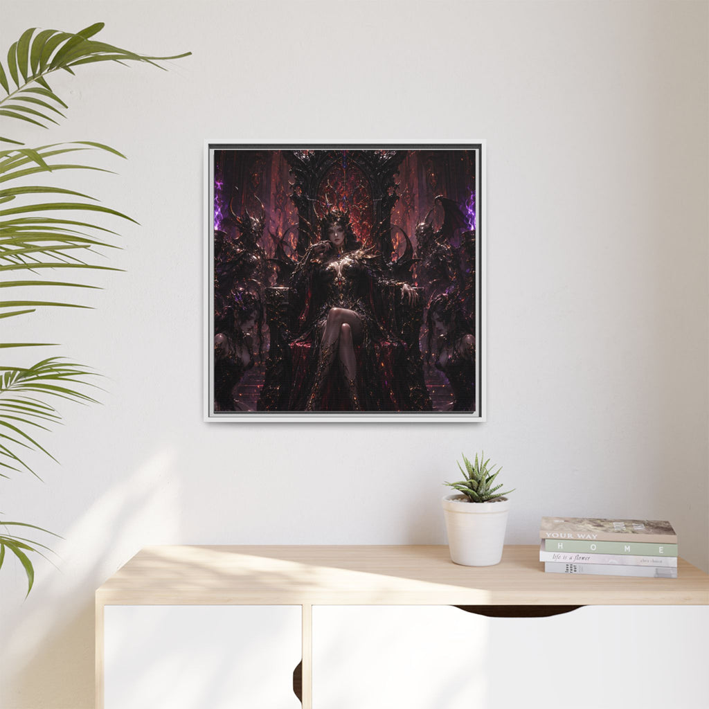 Dark Fantasy Queen Matte Canvas Framed Art