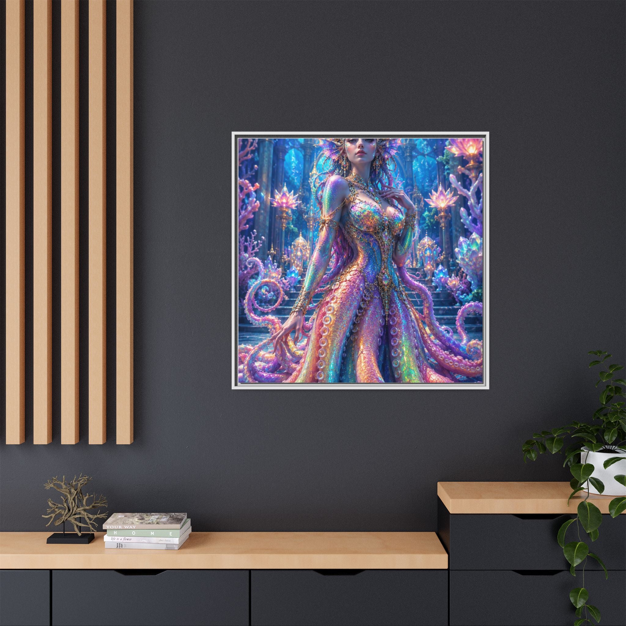Rainbow Sea Empress Matte Canvas Print (Framed)