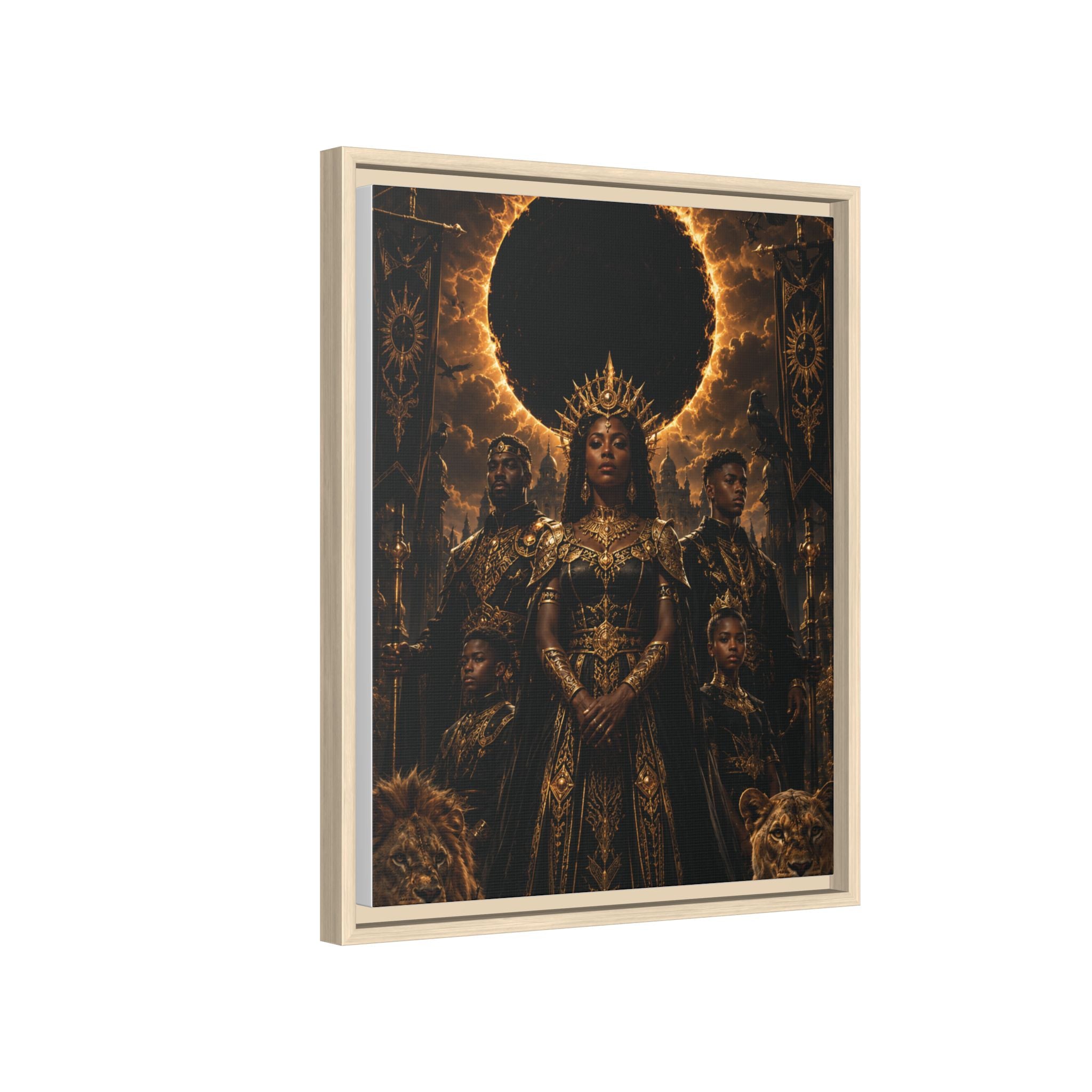 Regal Eclipse Matte Canvas Print — Framed Art Poster