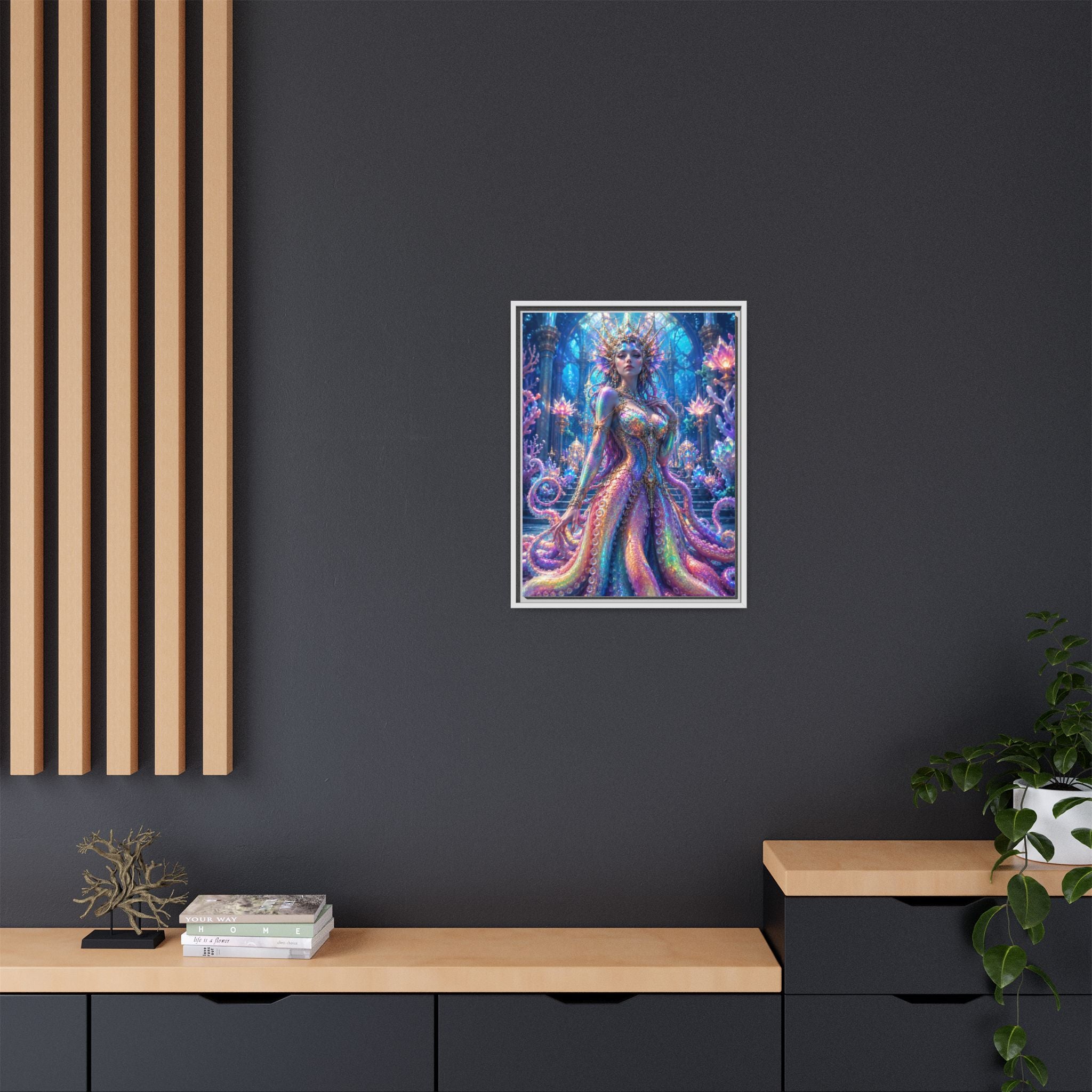 Rainbow Sea Empress Matte Canvas Print (Framed)
