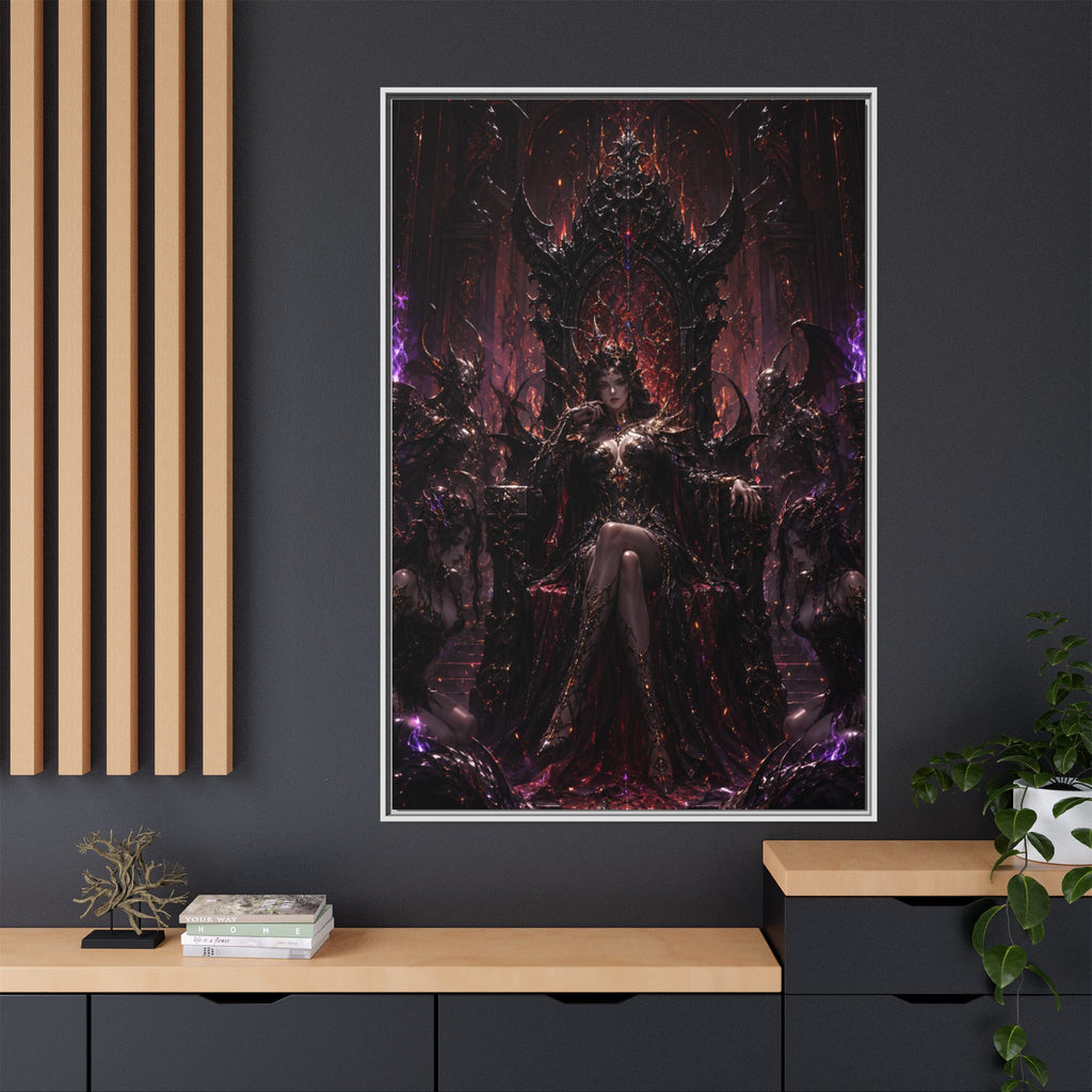 Dark Fantasy Queen Matte Canvas Framed Art