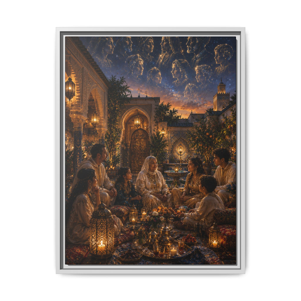 Fine Art Paper Print - Ramadan Iftar Night Scene Wall Art
