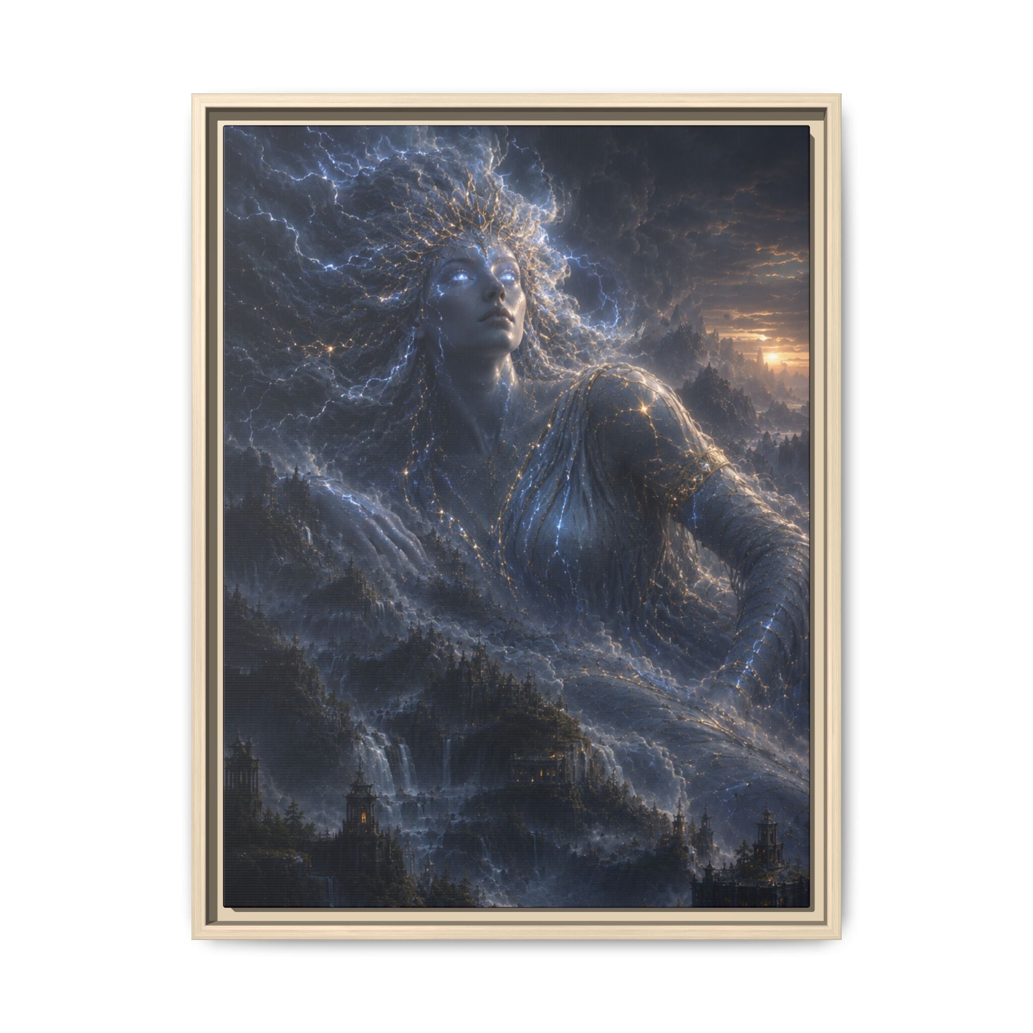 Fine Art Paper Print – Ethereal Night Goddess Wall Art