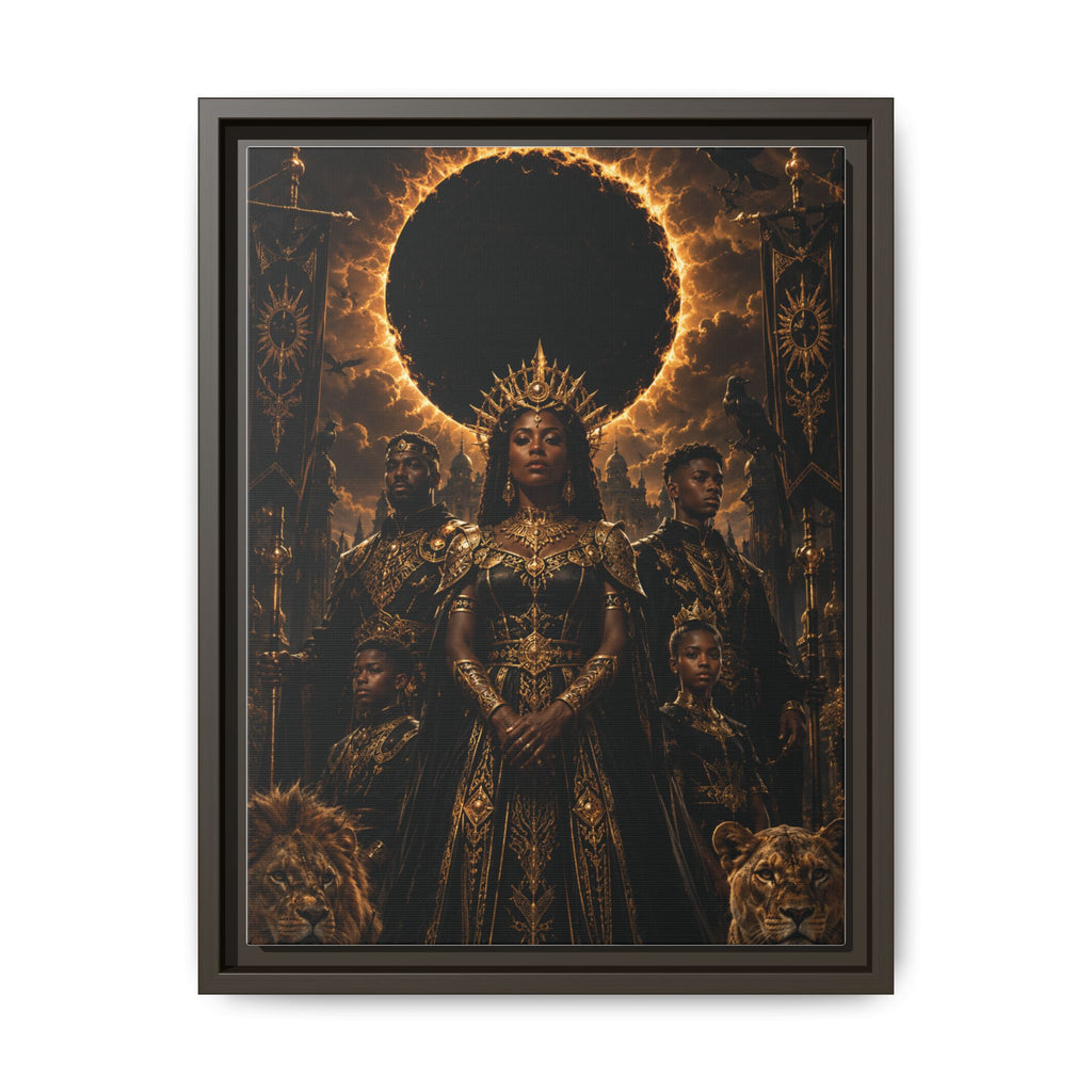 Regal Eclipse Matte Canvas Print — Framed Art Poster