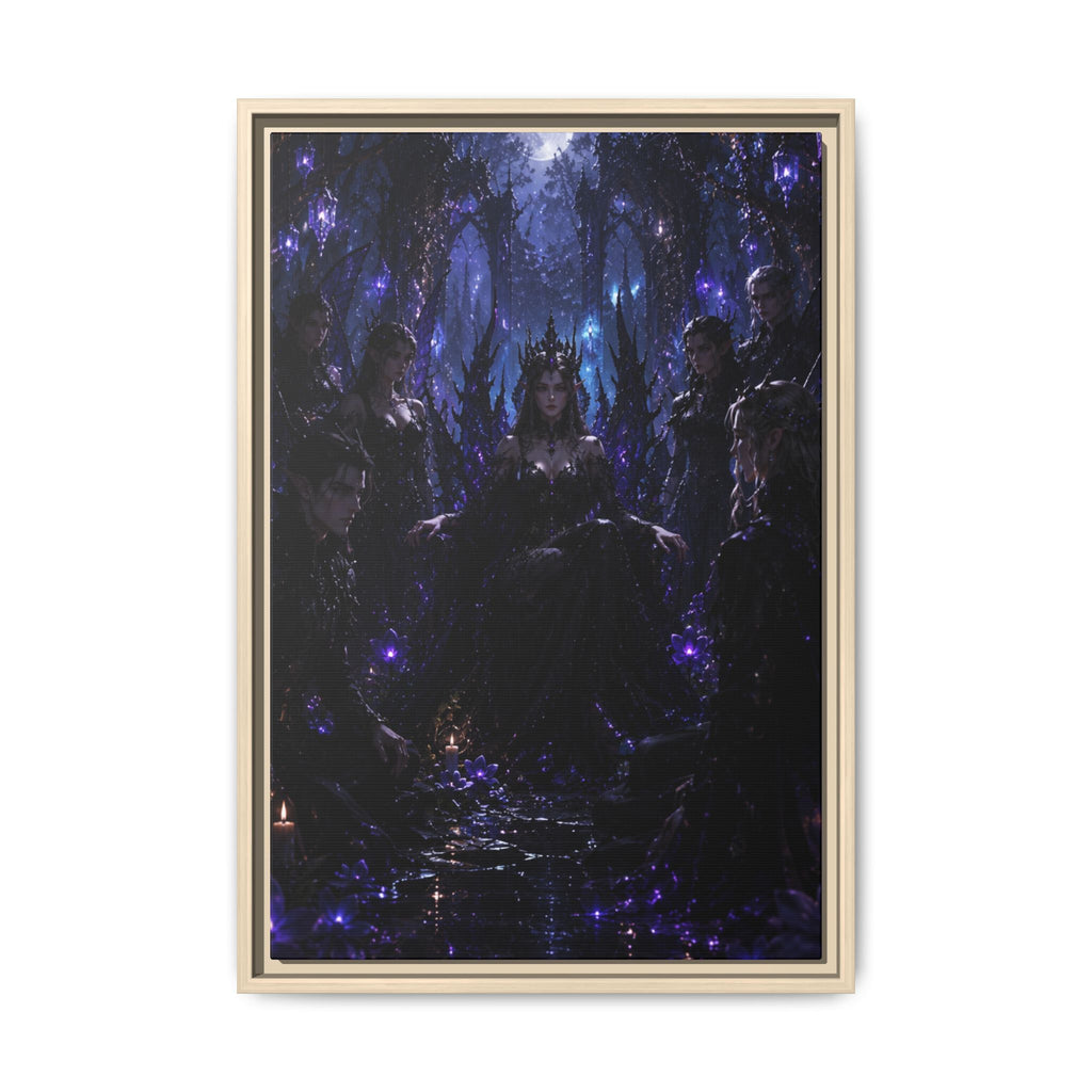 Dark Fantasy Throne Room Fine Art Paper Print — Gothic Wall Art