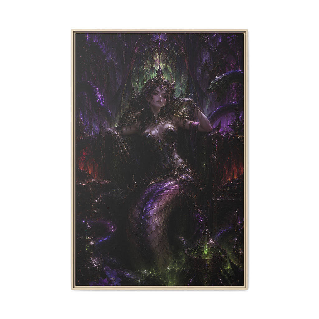 Dark Fantasy Goddess Fine Art Paper Print — Multi‑Color Wall Art