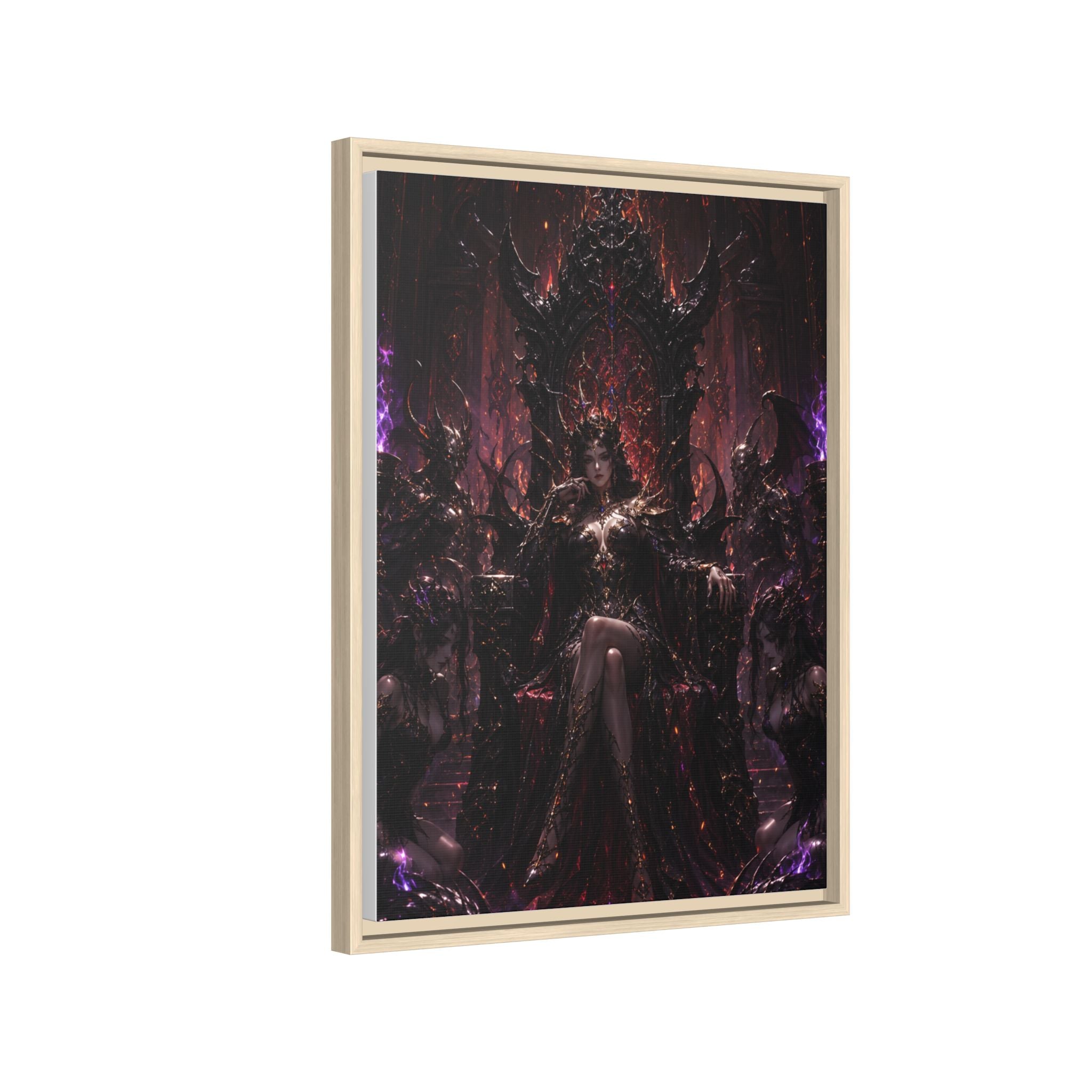 Dark Fantasy Queen Matte Canvas Framed Art
