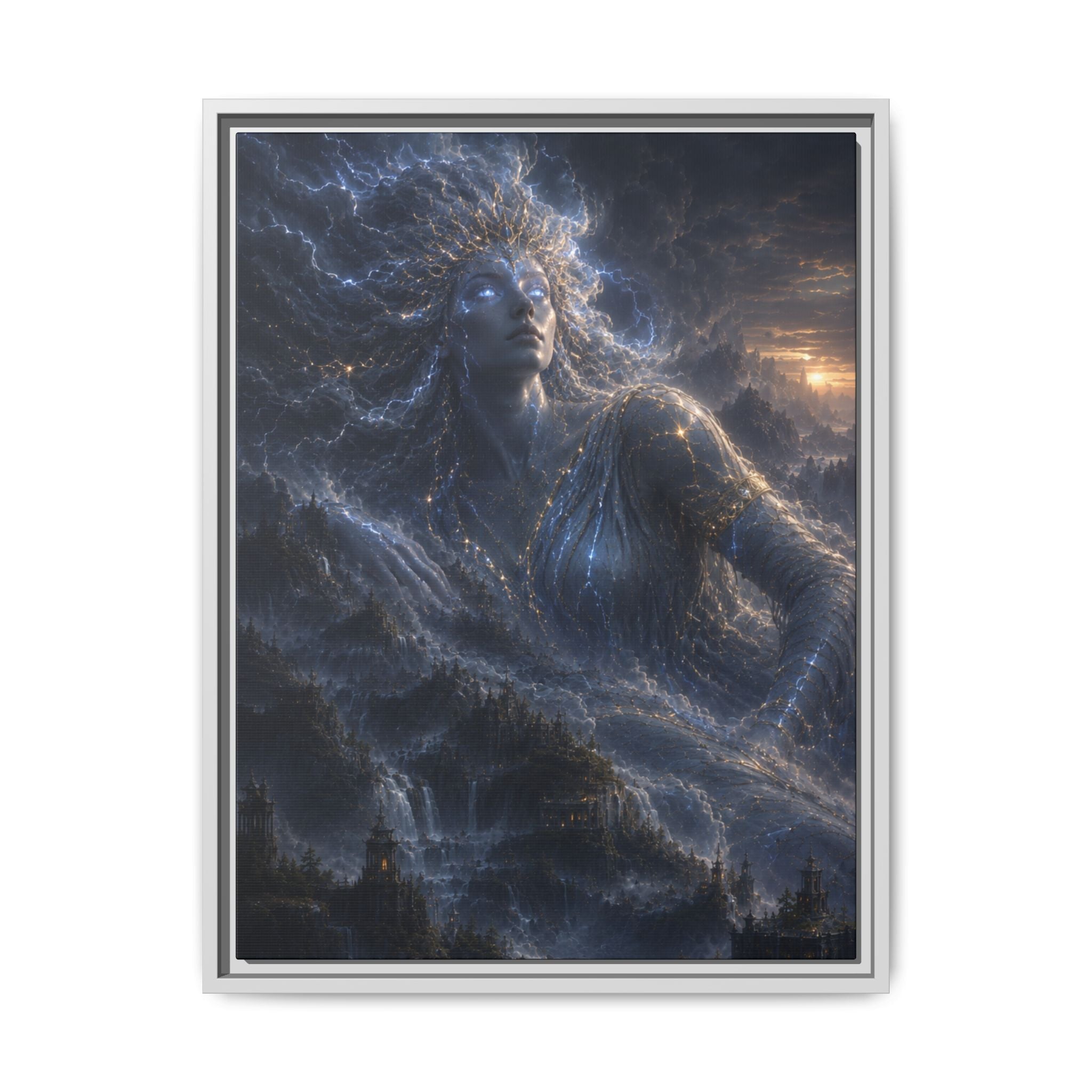 Fine Art Paper Print – Ethereal Night Goddess Wall Art