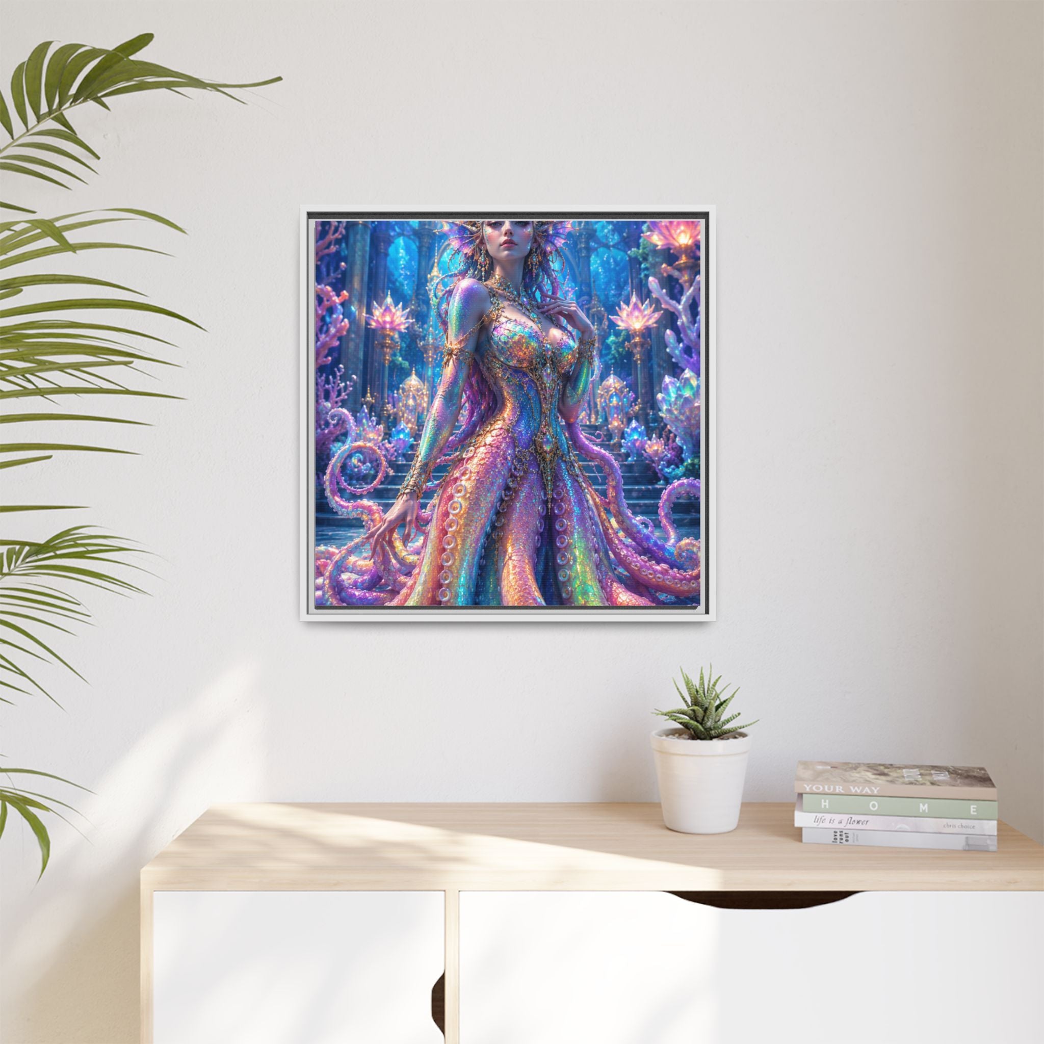 Rainbow Sea Empress Matte Canvas Print (Framed)