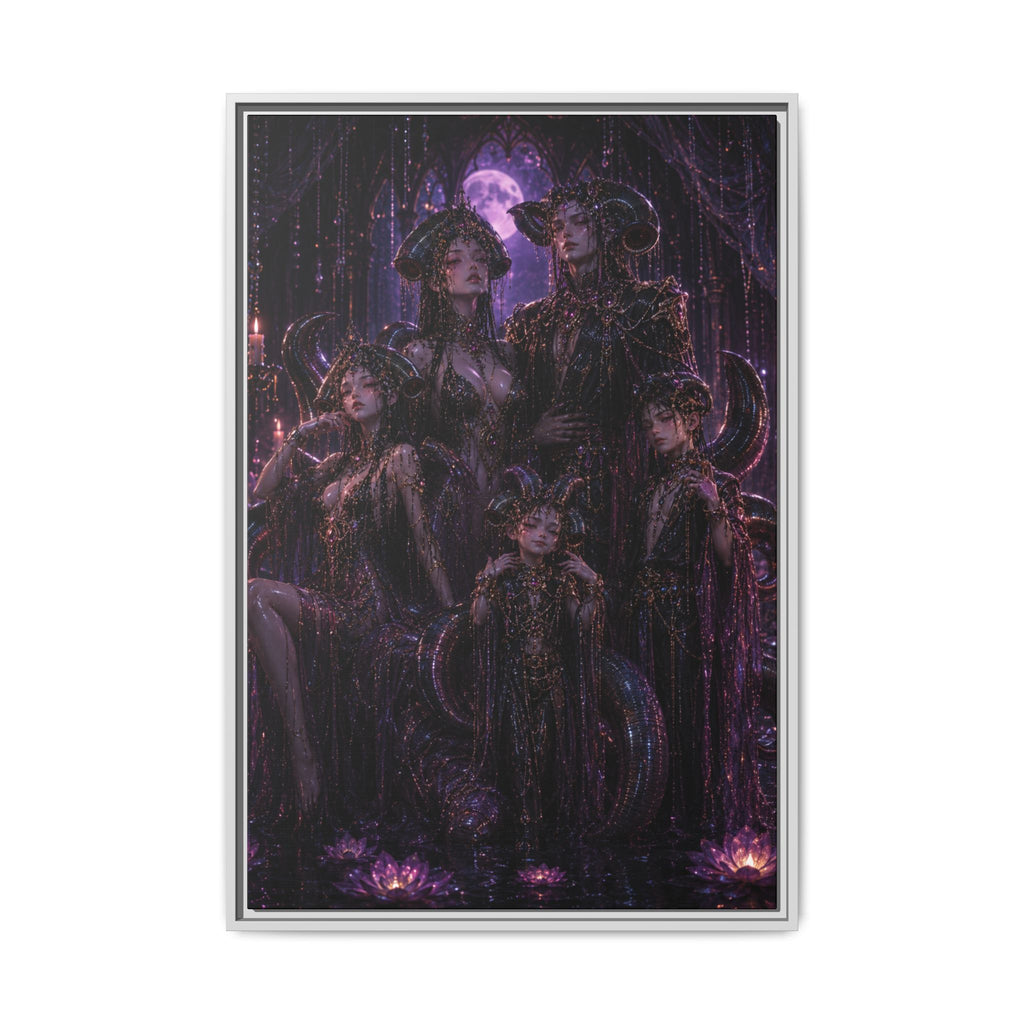 Gothic Moon Leeches Matte Fine Art Paper Print