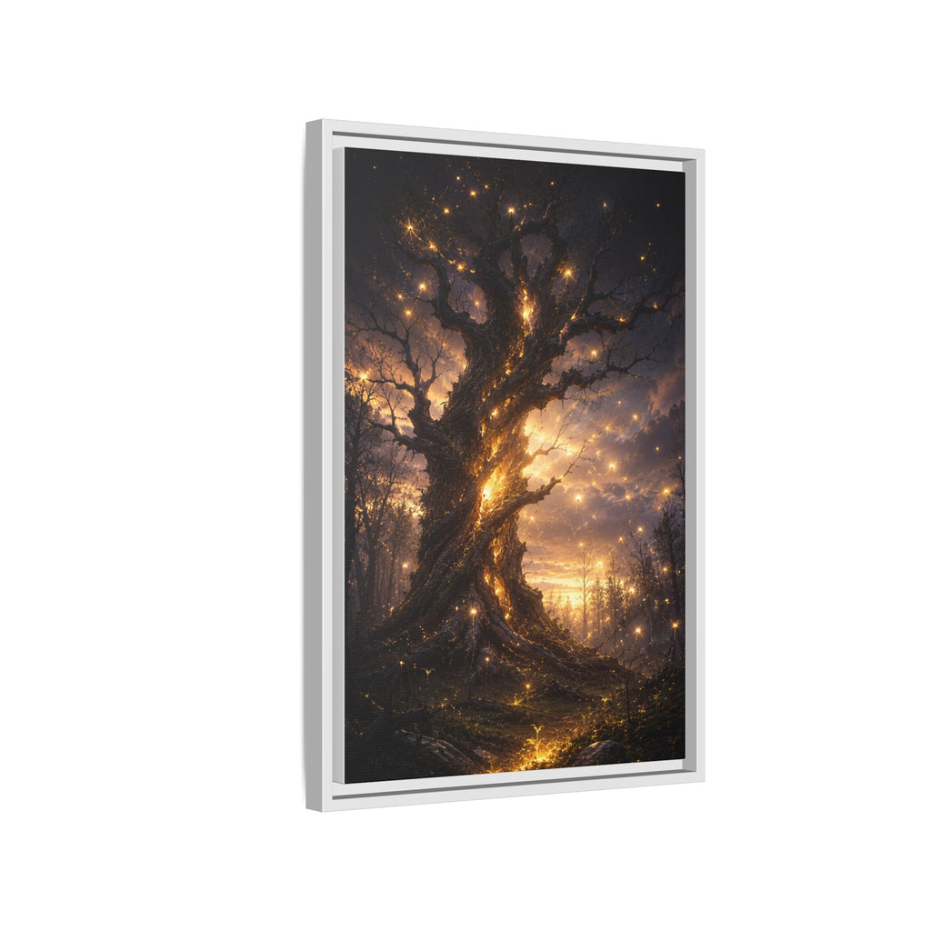 Enchanted Tree Matte Canvas Print — Framed Fantasy Wall Art