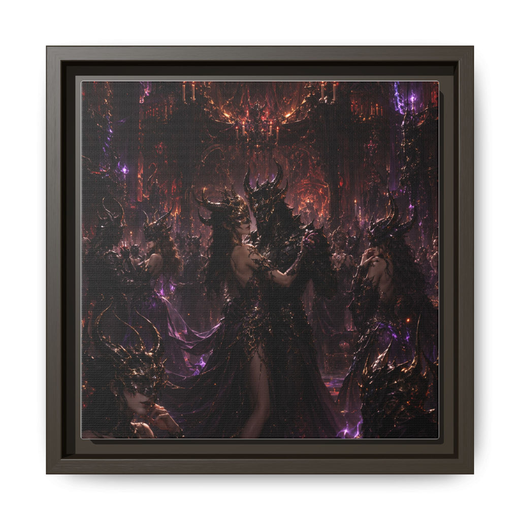 Framed Matte Canvas — Dark Fantasy Demon Lord Wall Art