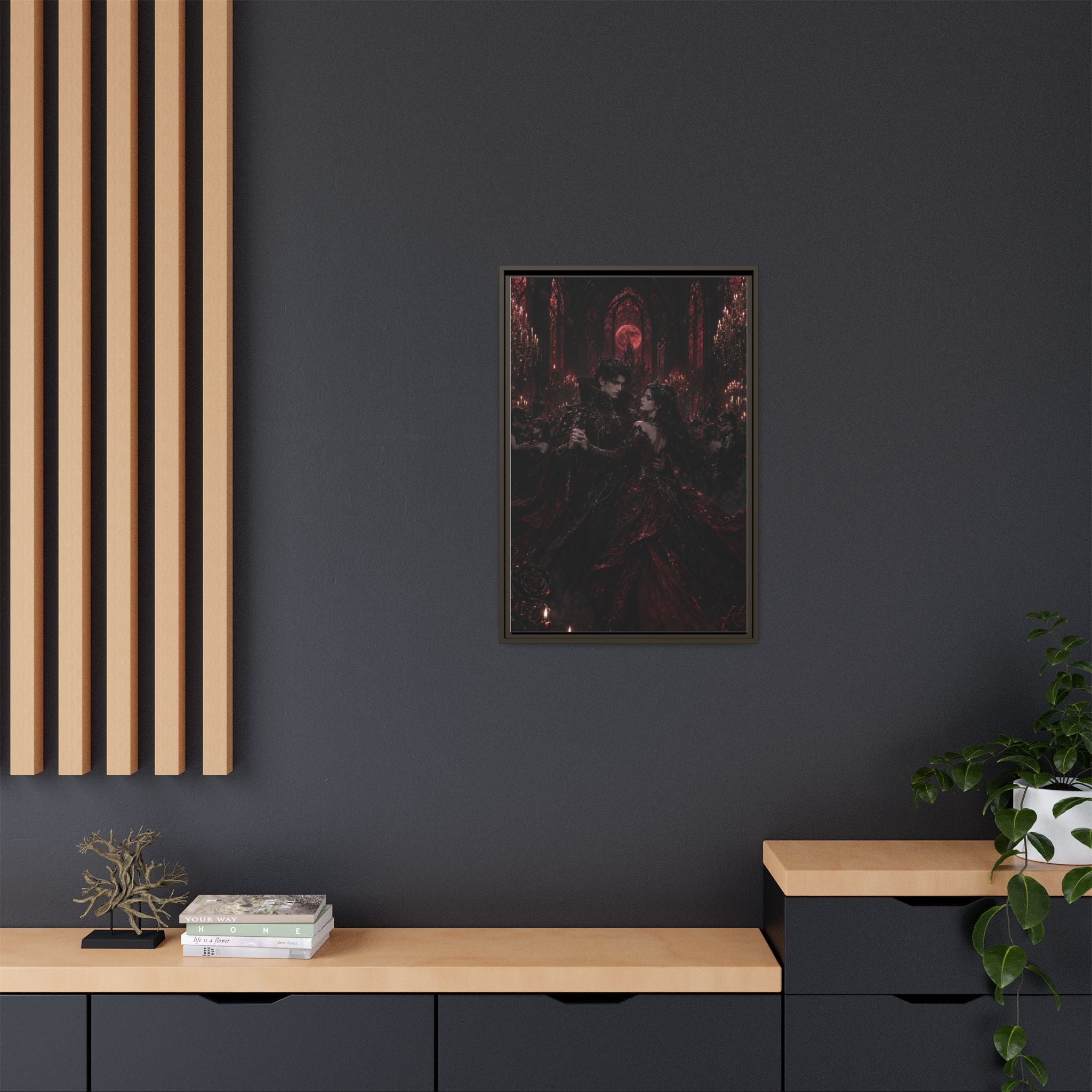 Gothic Romance Matte Canvas Print (Framed)