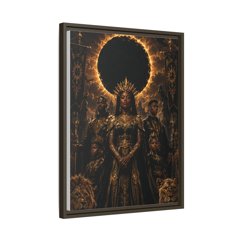 Regal Eclipse Matte Canvas Print — Framed Art Poster