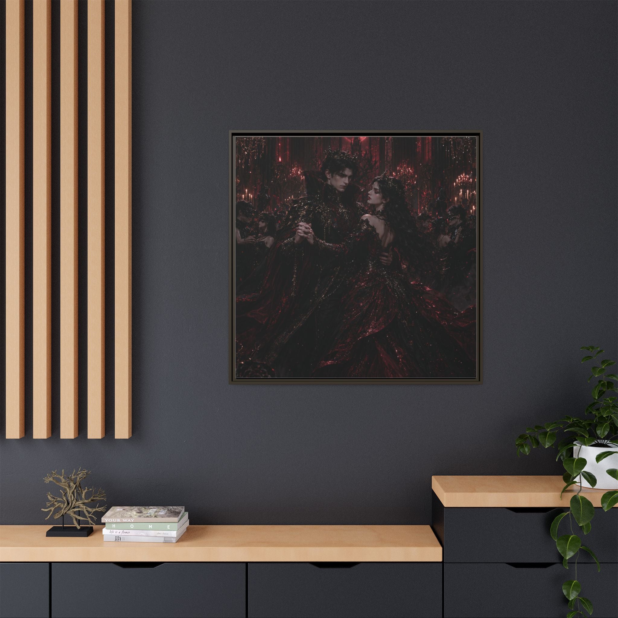 Gothic Romance Matte Canvas Print (Framed)