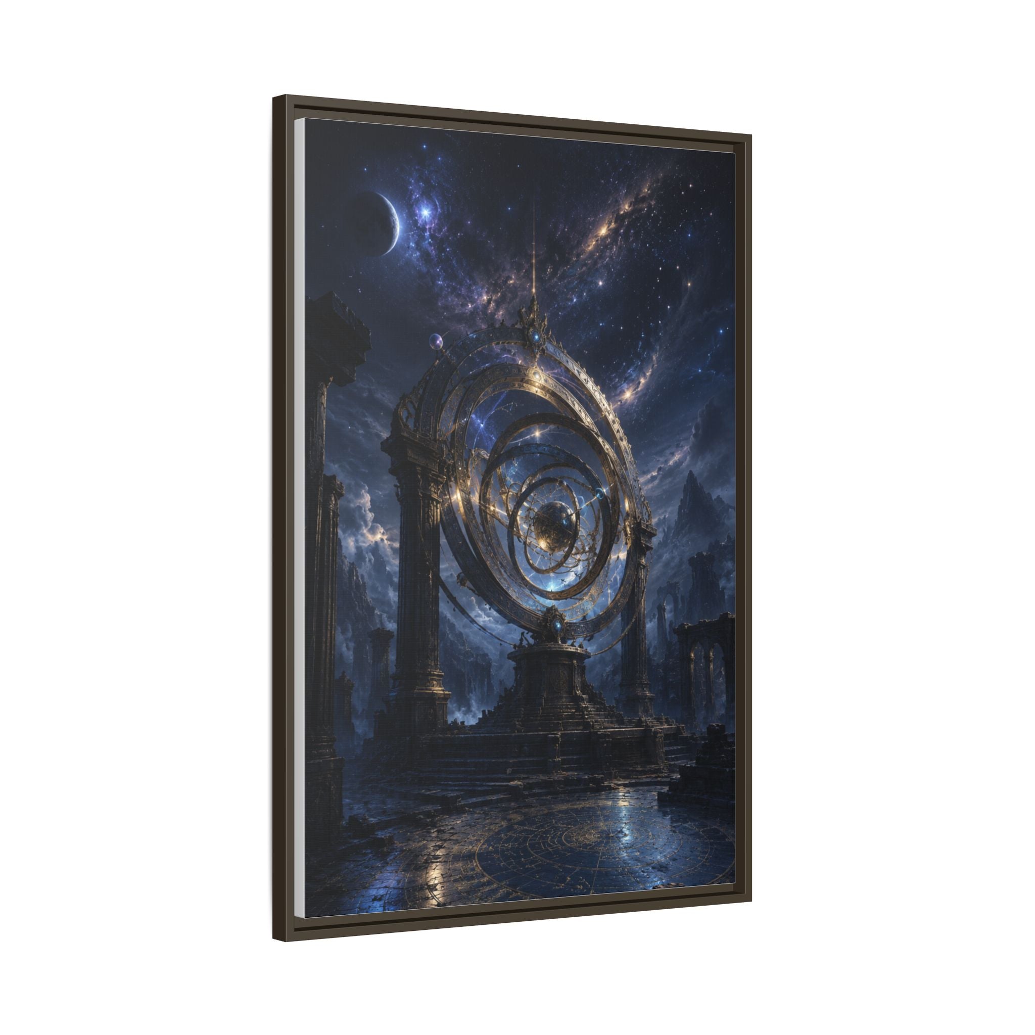 Mystical Astral Portal Matte Canvas Print — Framed Wall Art