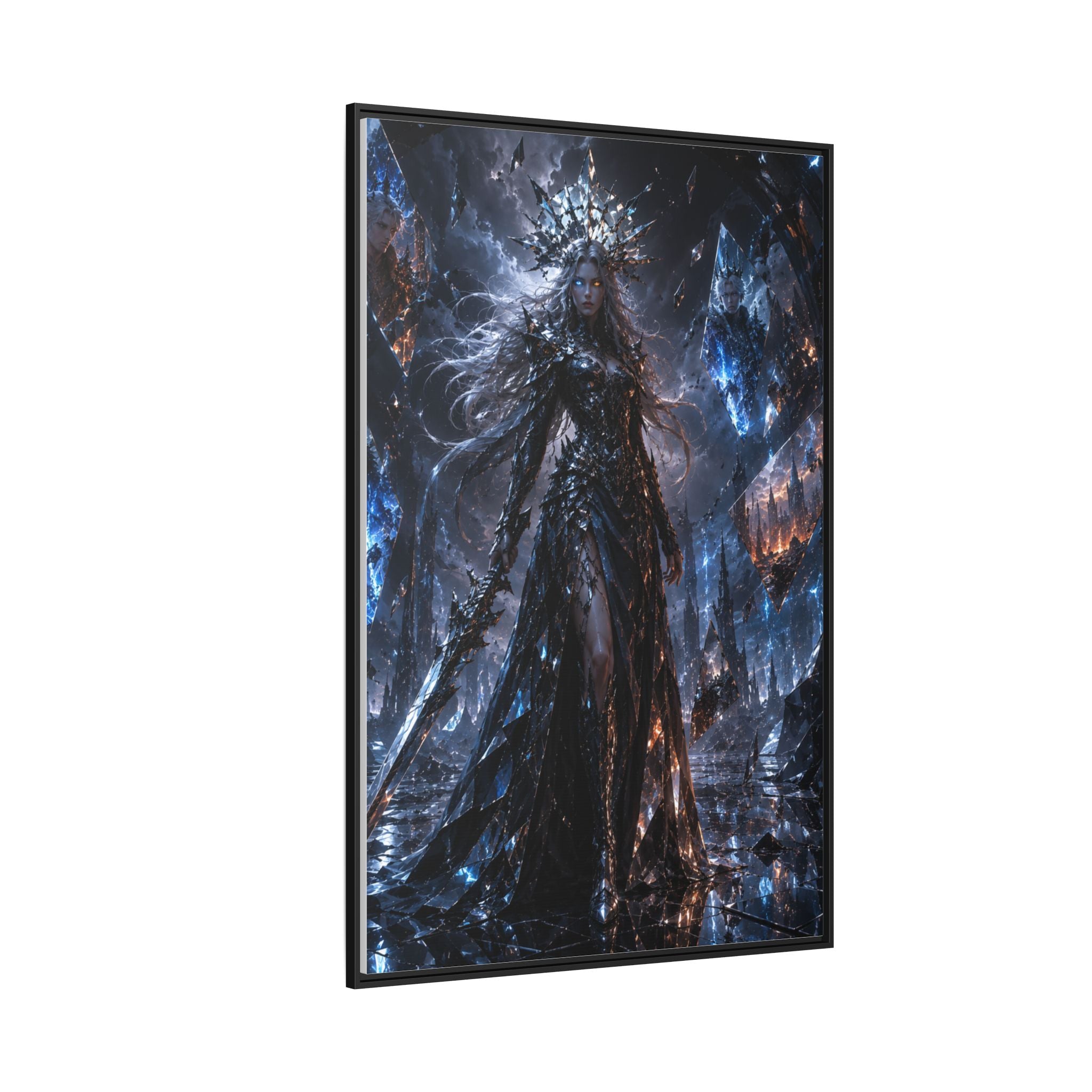 Dark Fantasy Queen Matte Canvas Print — Framed Wall Art