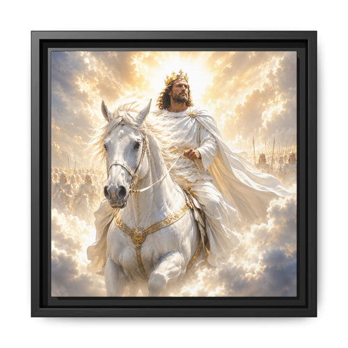 Christian Wall Art Print — Jesus on White Horse Fine Art Paper Print