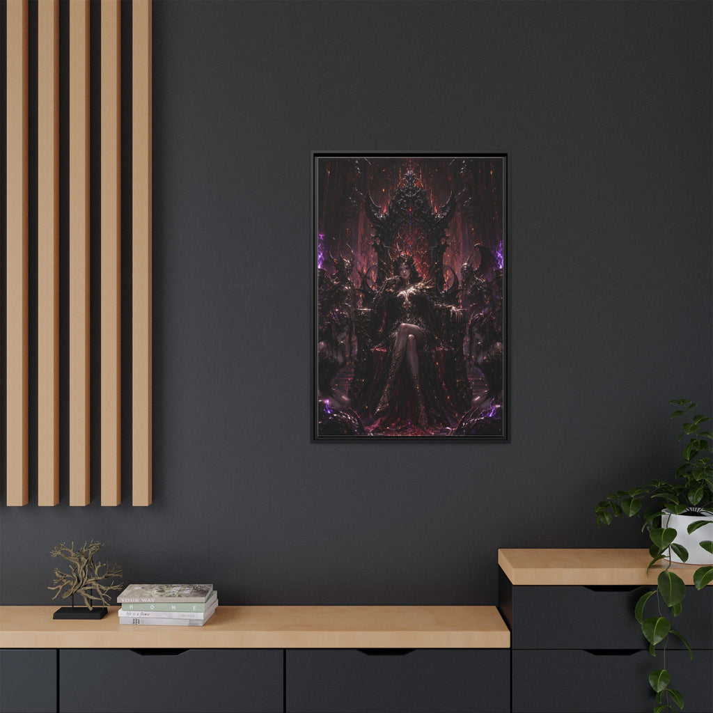 Dark Fantasy Queen Matte Canvas Framed Art