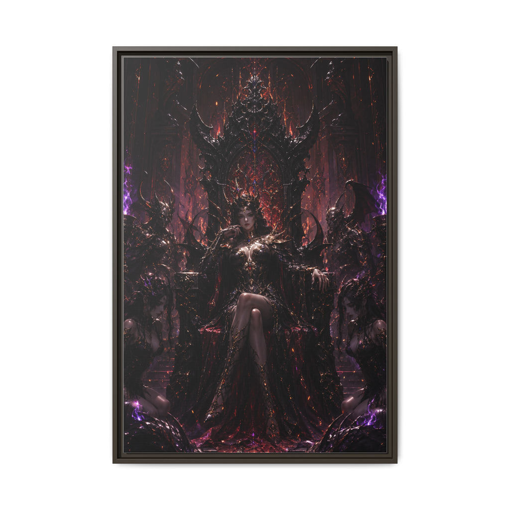Dark Fantasy Queen Matte Canvas Framed Art