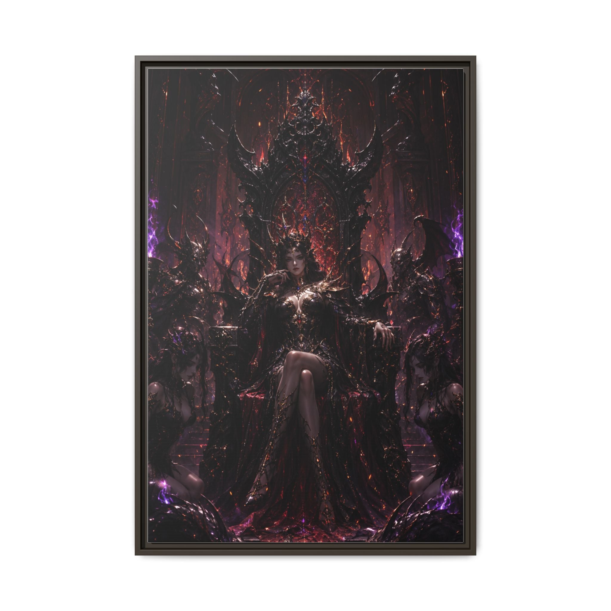 Dark Fantasy Queen Matte Canvas Framed Art