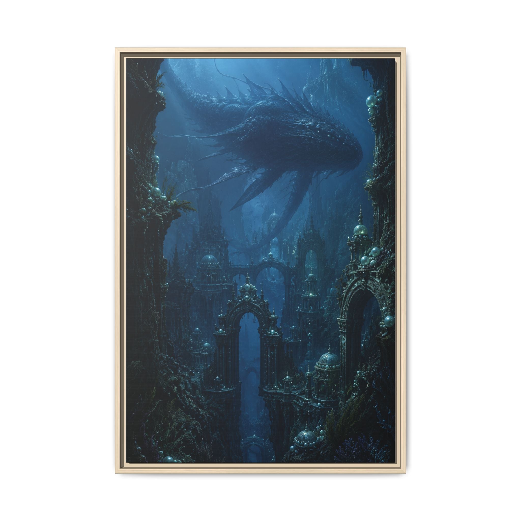 Fine Art Paper Print - Enchanted Underwater Leviathan Art Print