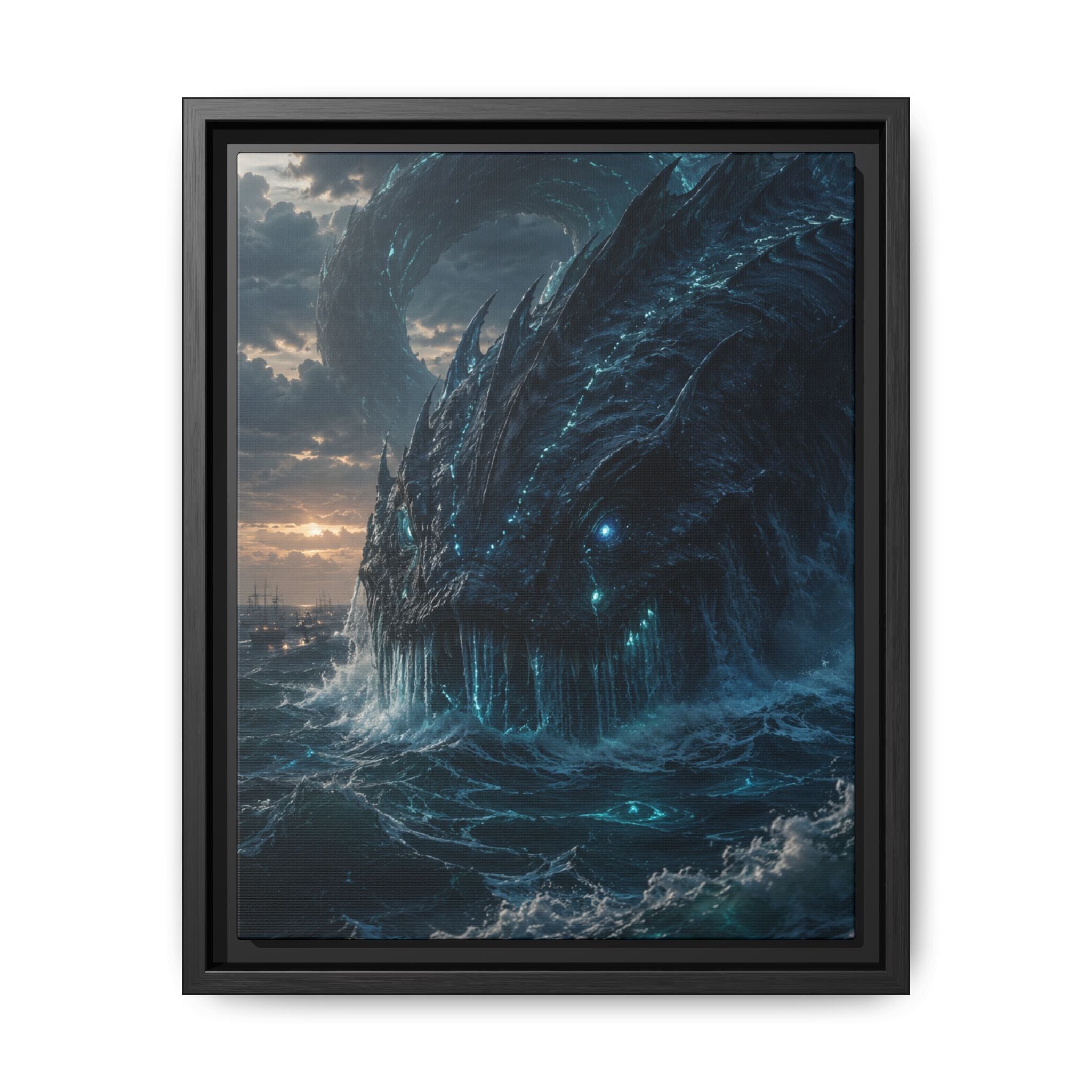 Fine Art Paper Print - Mythic Sea Leviathan Wall Art