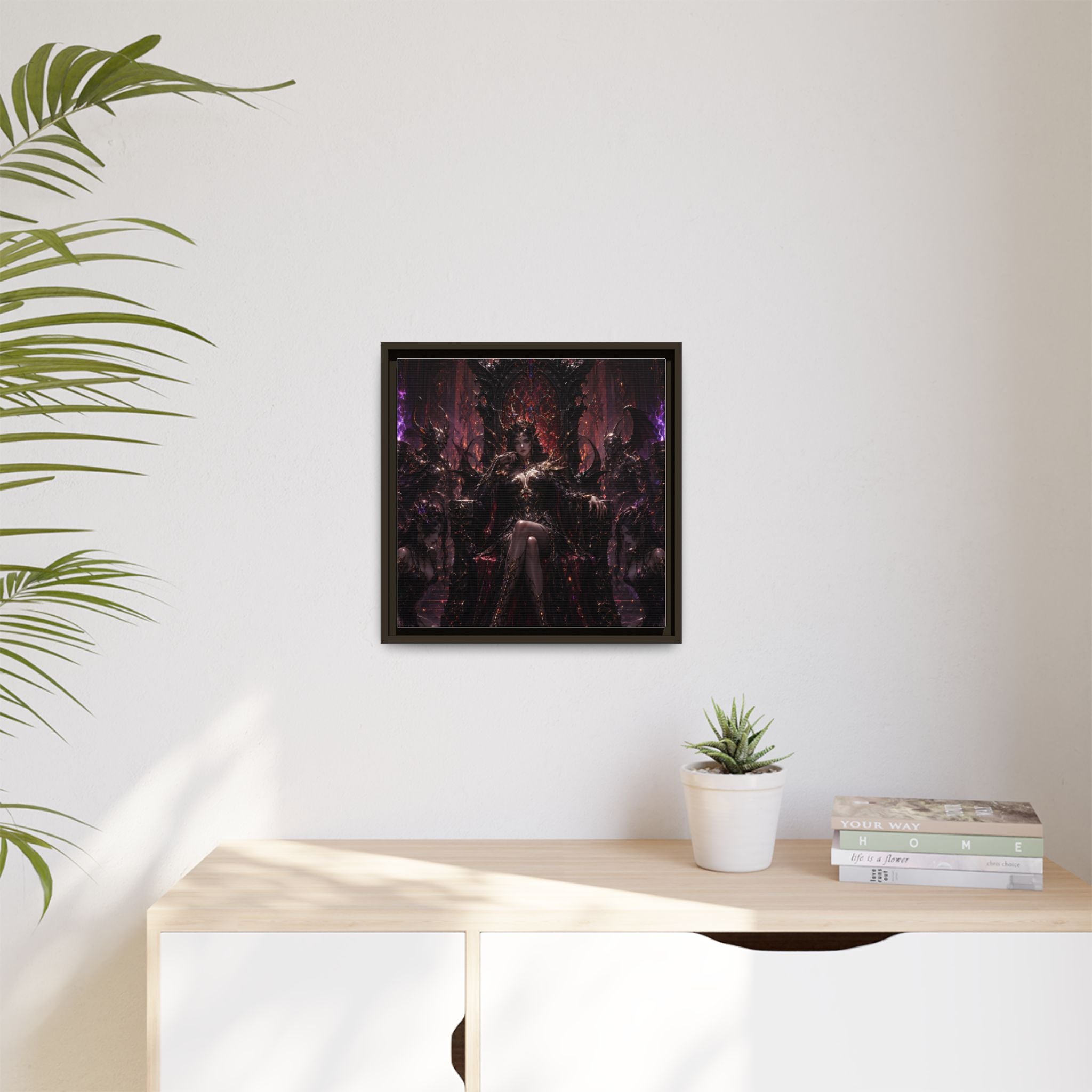 Dark Fantasy Queen Matte Canvas Framed Art