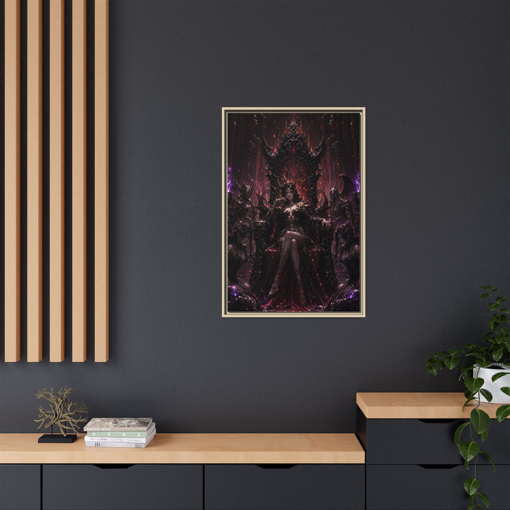 Dark Fantasy Queen Matte Canvas Framed Art