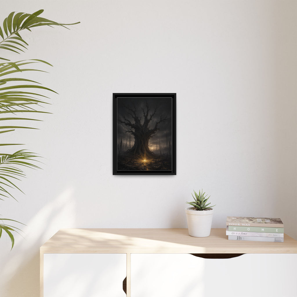 Dark Fantasy Tree Canvas Print — Framed Matte Wall Art