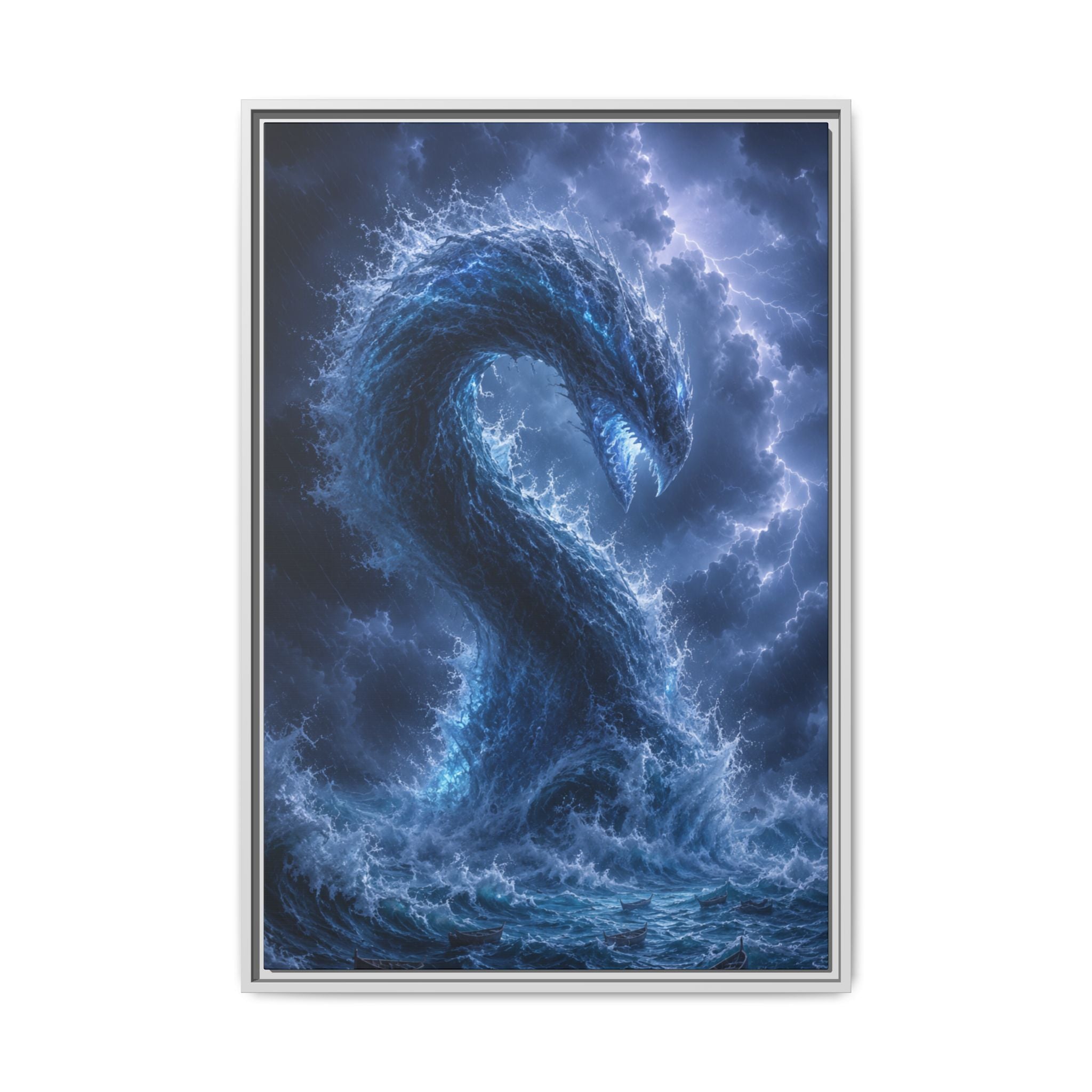 Storm Sea Serpent Fine Art Paper Print