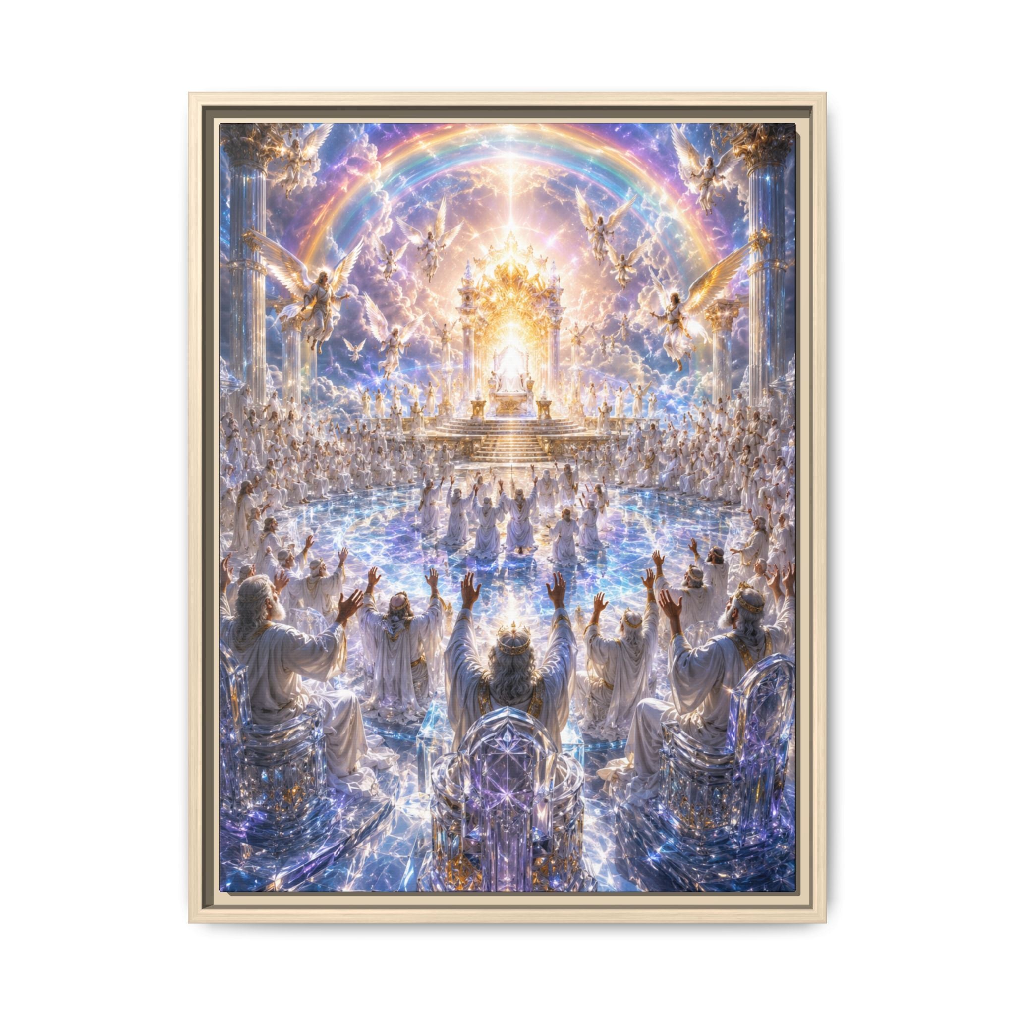 Heavenly Throne Room Fine Art Paper Print — Spiritual Wall Art