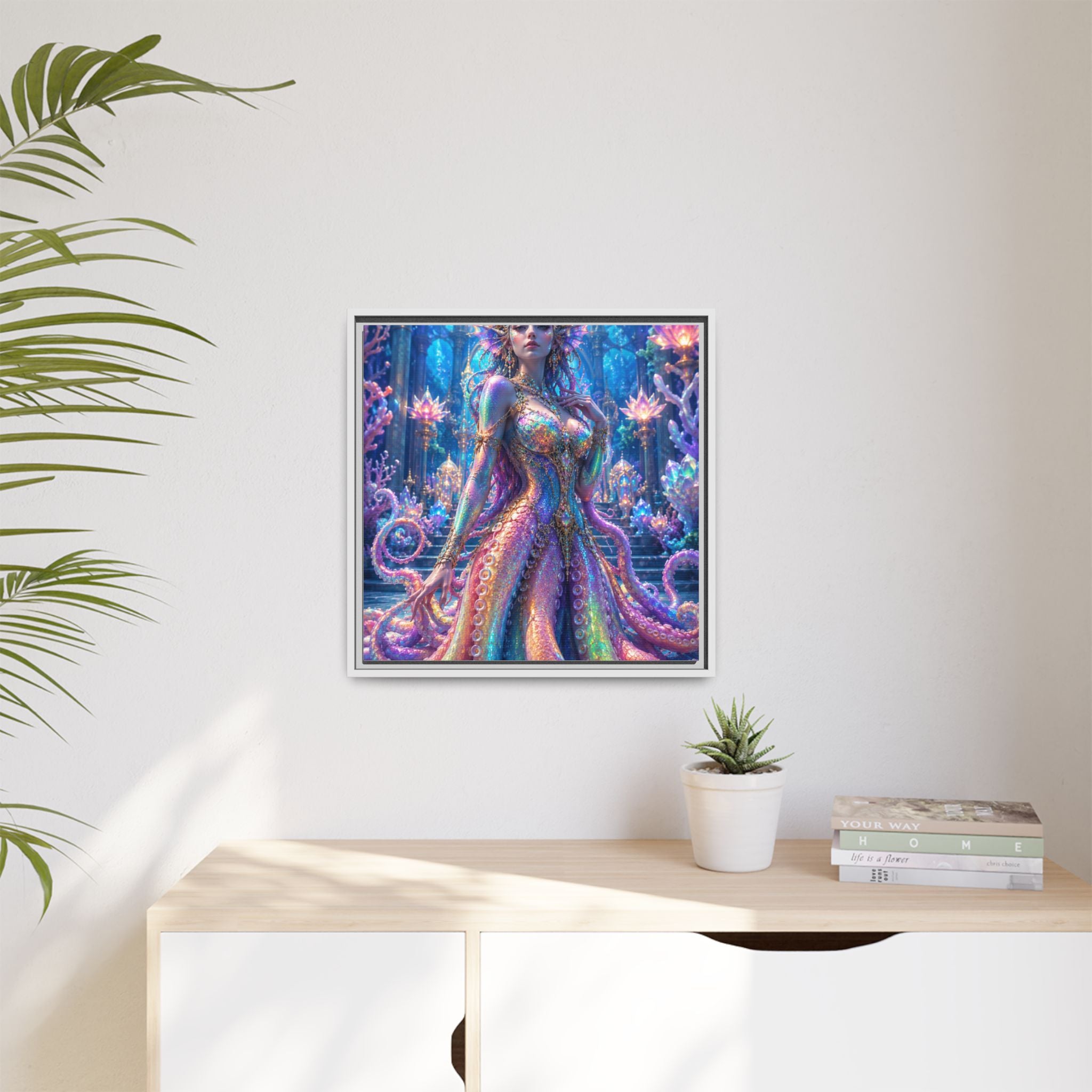Rainbow Sea Empress Matte Canvas Print (Framed)