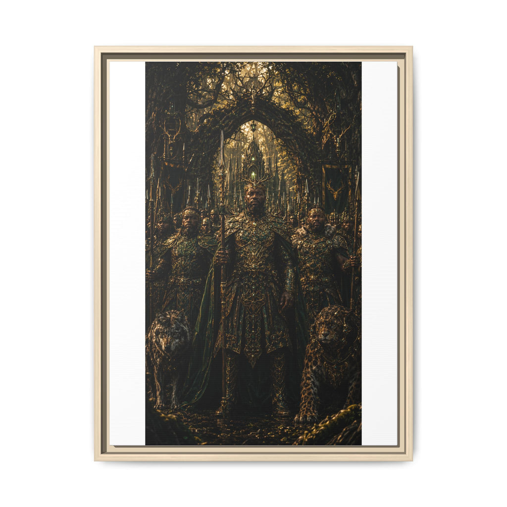 Fine Art Paper Print — Regal Fantasy King in Ornate Armor