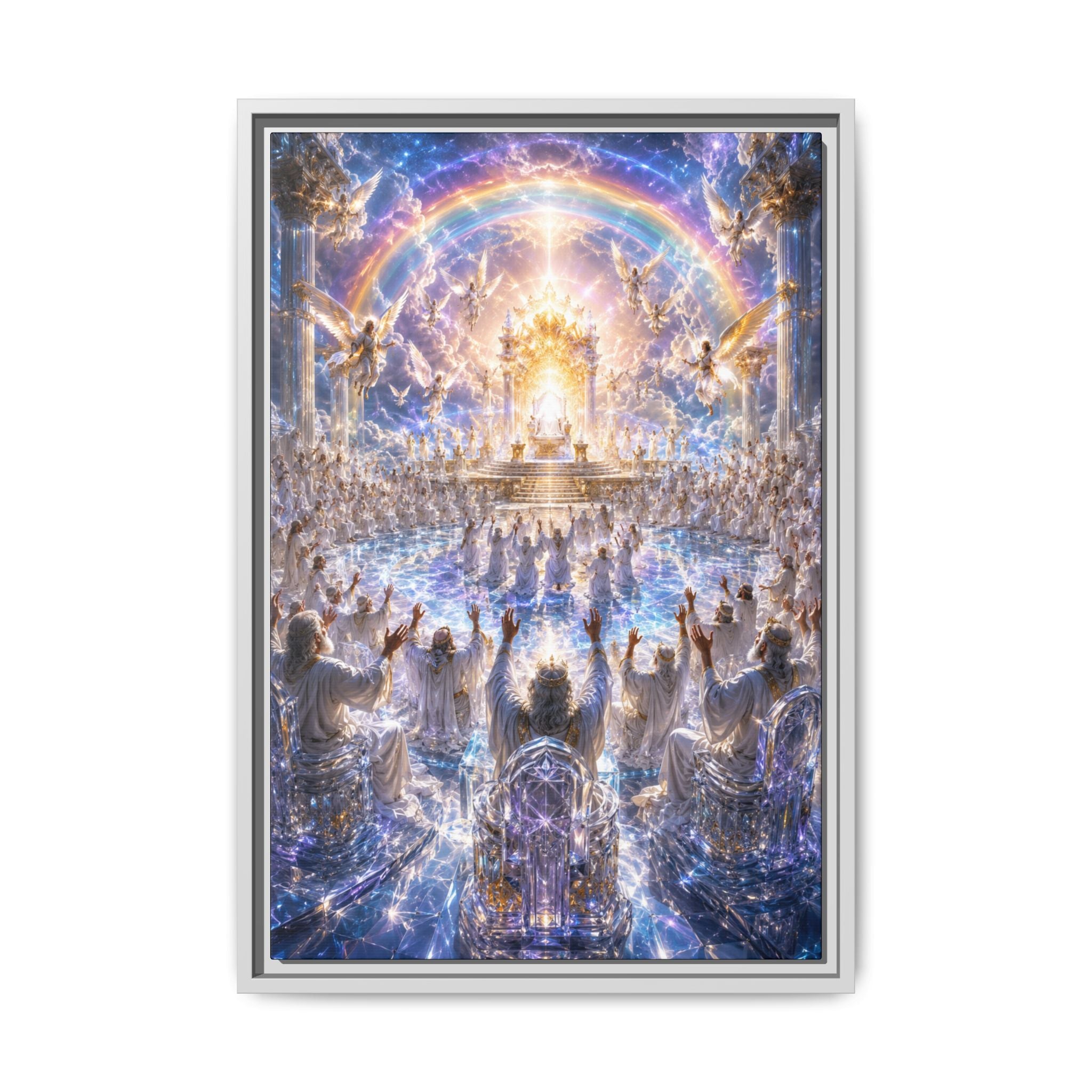 Heavenly Throne Room Fine Art Paper Print — Spiritual Wall Art